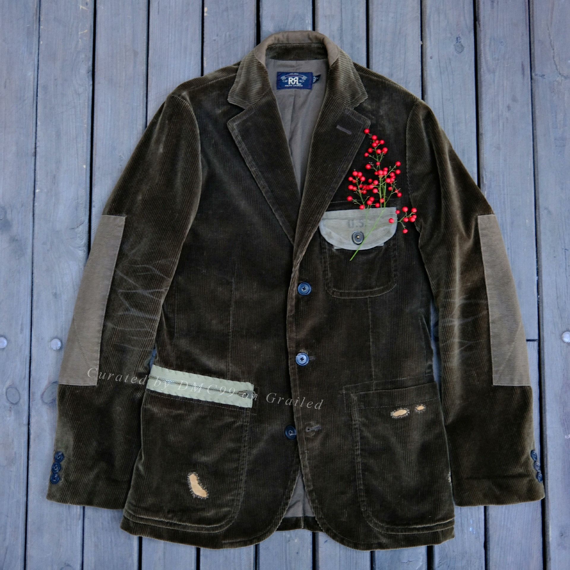 RRL Ralph Lauren RRL Remake Boro Corduroy Blazer Size US XS / EU 42 / 0 - 3 Thumbnail