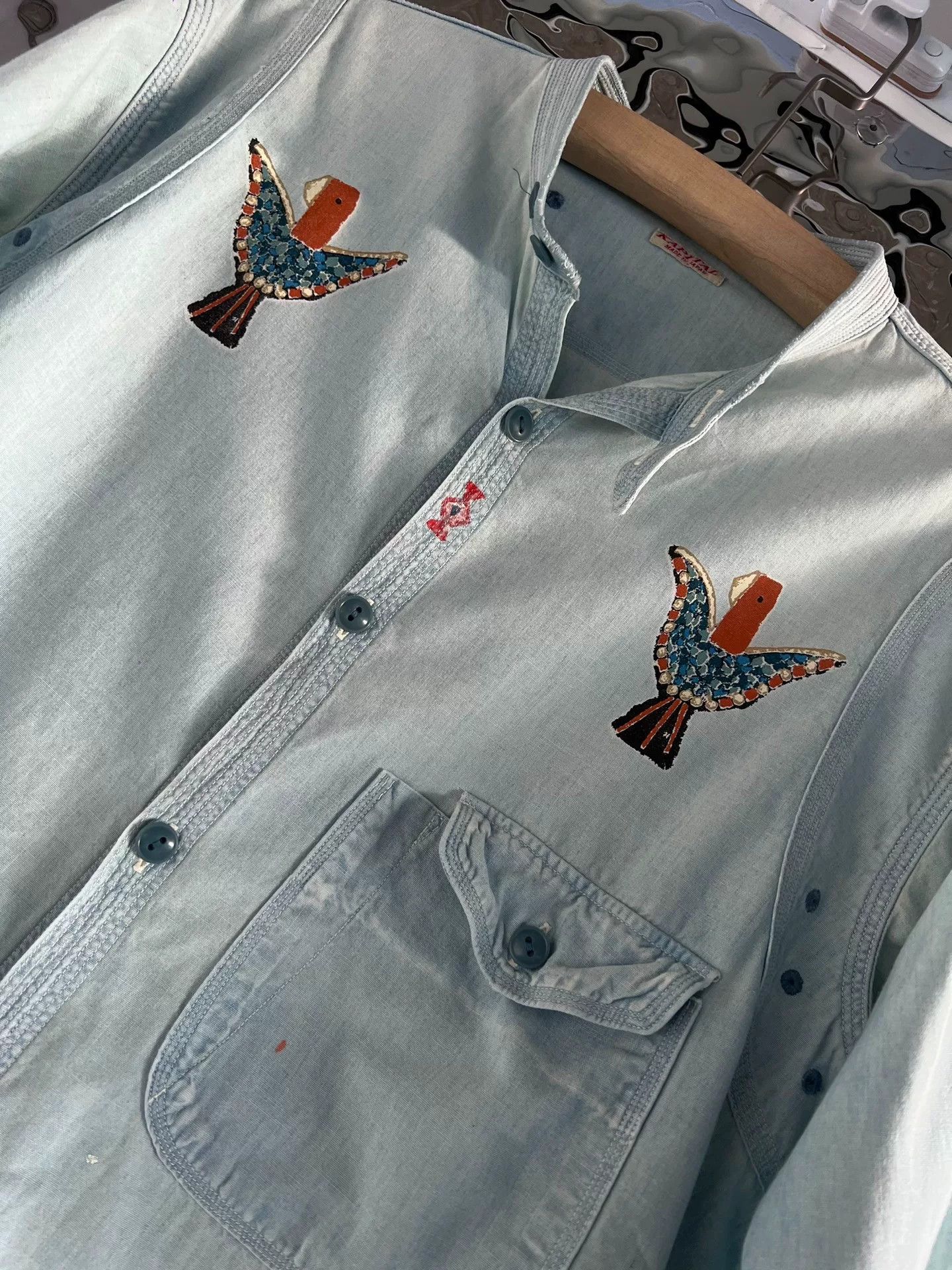 Kapital Kapital Early Rare Thunderbird Shirt Size US L / EU 52-54 / 3 - 5 Thumbnail