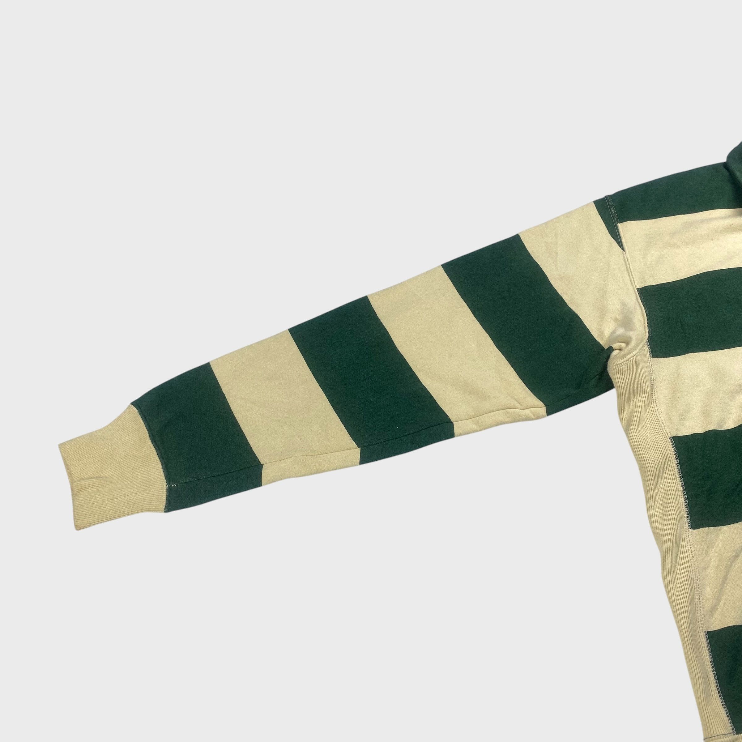 GOODENOUGH GOOD ENOUGH 90s Collared Striped Half-Zip Sweatshirt Size M Size US M / EU 48-50 / 2 - 3 Thumbnail