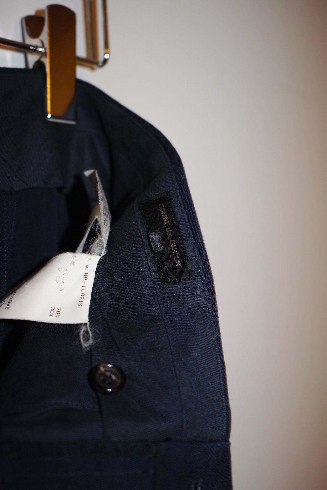 Comme des Garcons Comme des Garcons HOMME 95AW Poly-Rayon 2-Tuck Size 7 Size US 29 - 5 Thumbnail