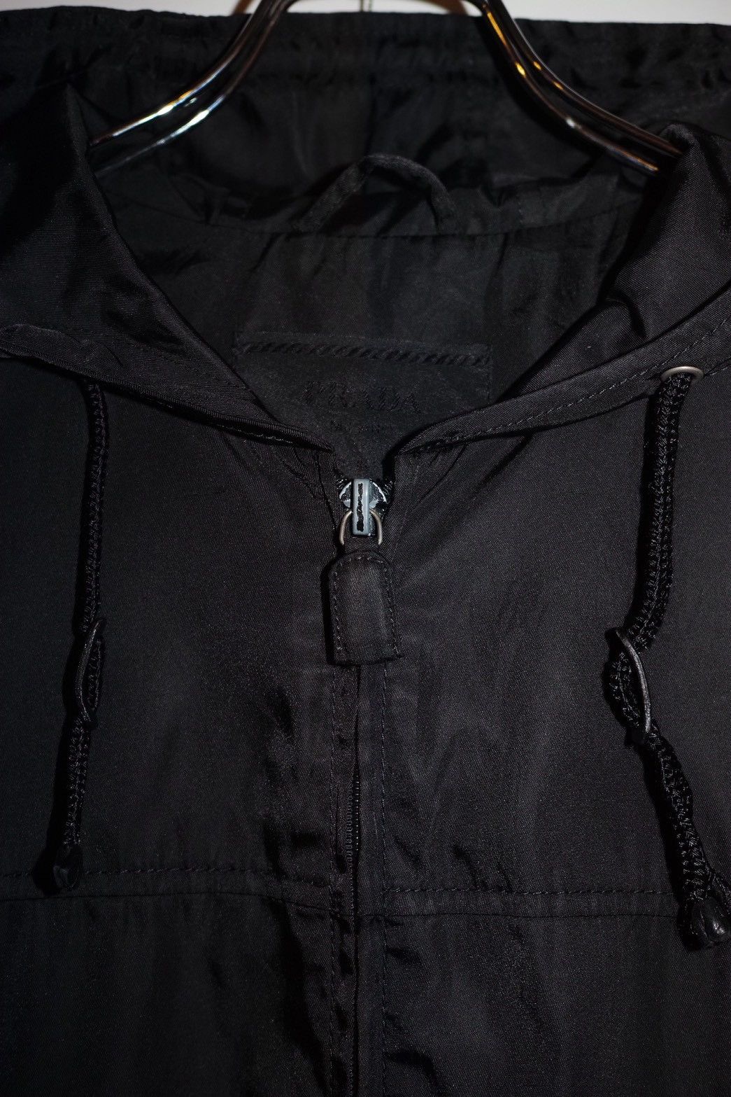 Prada Vintage 90s PRADA Uomo HOODED NYLON HALF COAT Size S Size US S / EU 44-46 / 1 - 4 Thumbnail