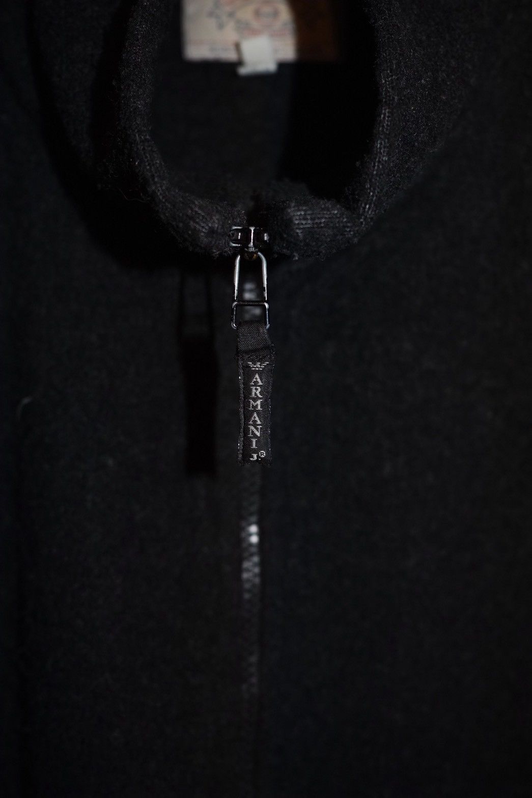 Armani Vintage 80s-90s ARMANI JEANS Wool Blend Zip Up Jacket Size L Size US L / EU 52-54 / 3 - 5 Thumbnail