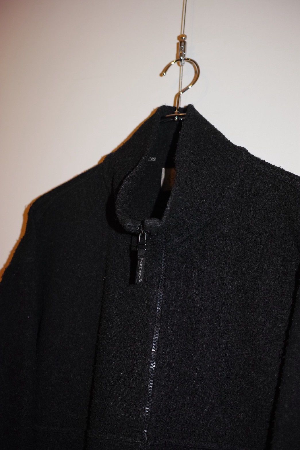 Armani Vintage 80s-90s ARMANI JEANS Wool Blend Zip Up Jacket Size L Size US L / EU 52-54 / 3 - 4 Thumbnail