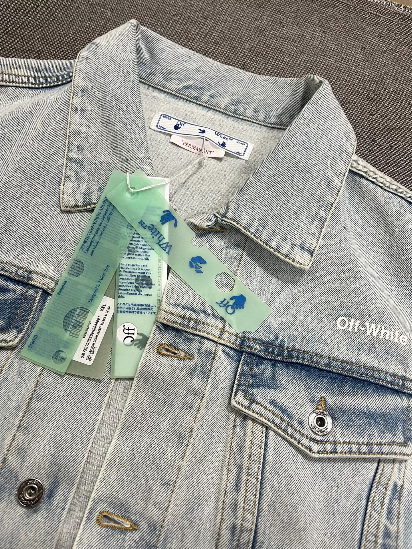 Off-White OFF-WHITE Denim Jacket Size US XXL / EU 58 / 5 - 3 Thumbnail