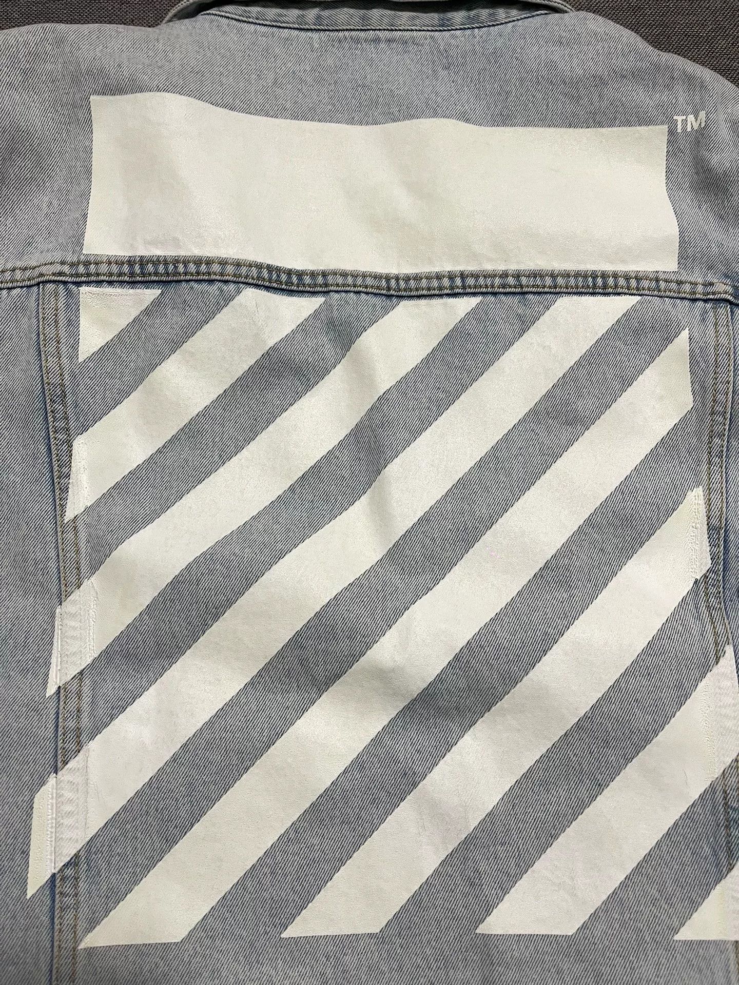 Off-White OFF-WHITE Denim Jacket Size US XXL / EU 58 / 5 - 5 Thumbnail