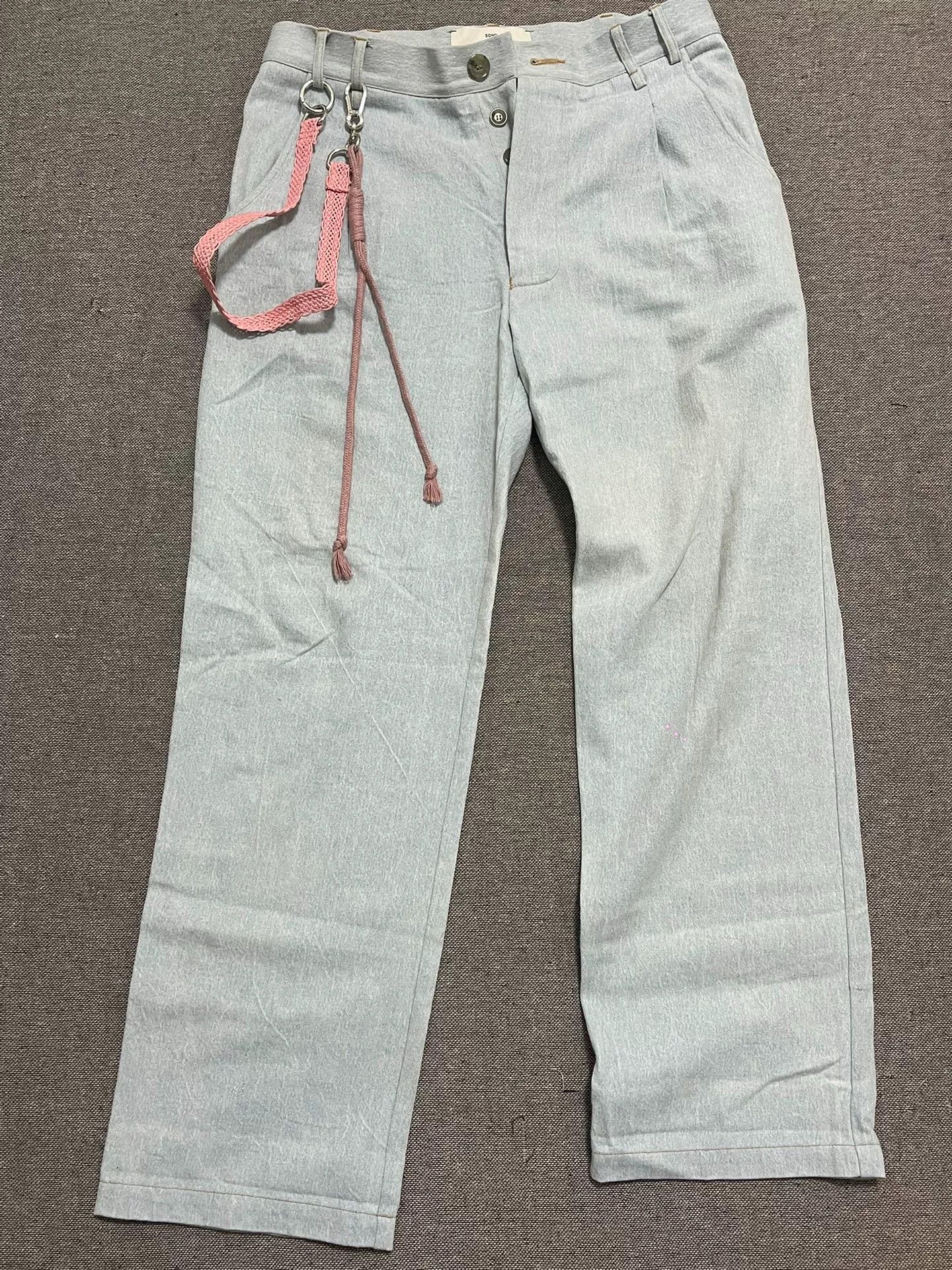 Song For The Mute Song for the Mute Keychain Straight-Leg Pants Size US 34 / EU 50 - 3 Thumbnail