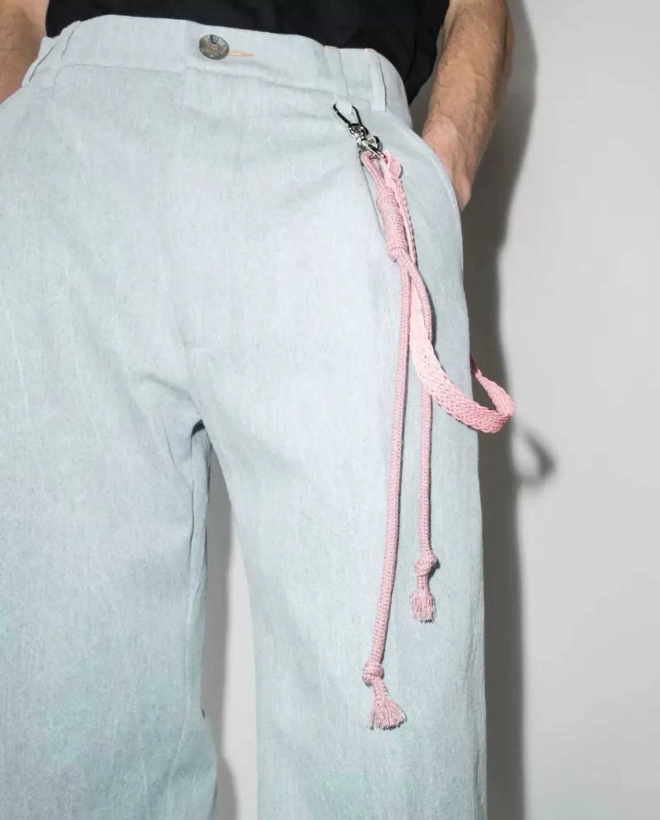 Song For The Mute Song for the Mute Keychain Straight-Leg Pants Size US 34 / EU 50 - 2 Thumbnail