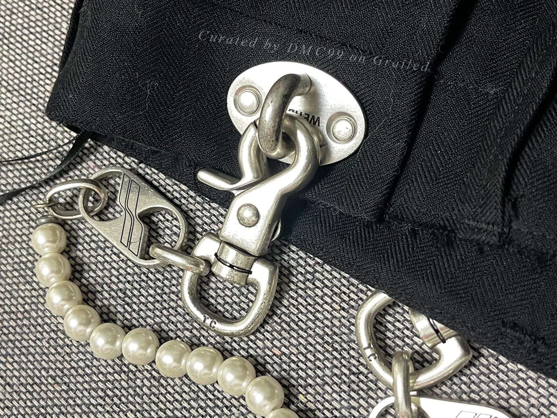 WE11DONE we11done Pearl Chain Trousers Size 40" / US 18 - 7 Thumbnail