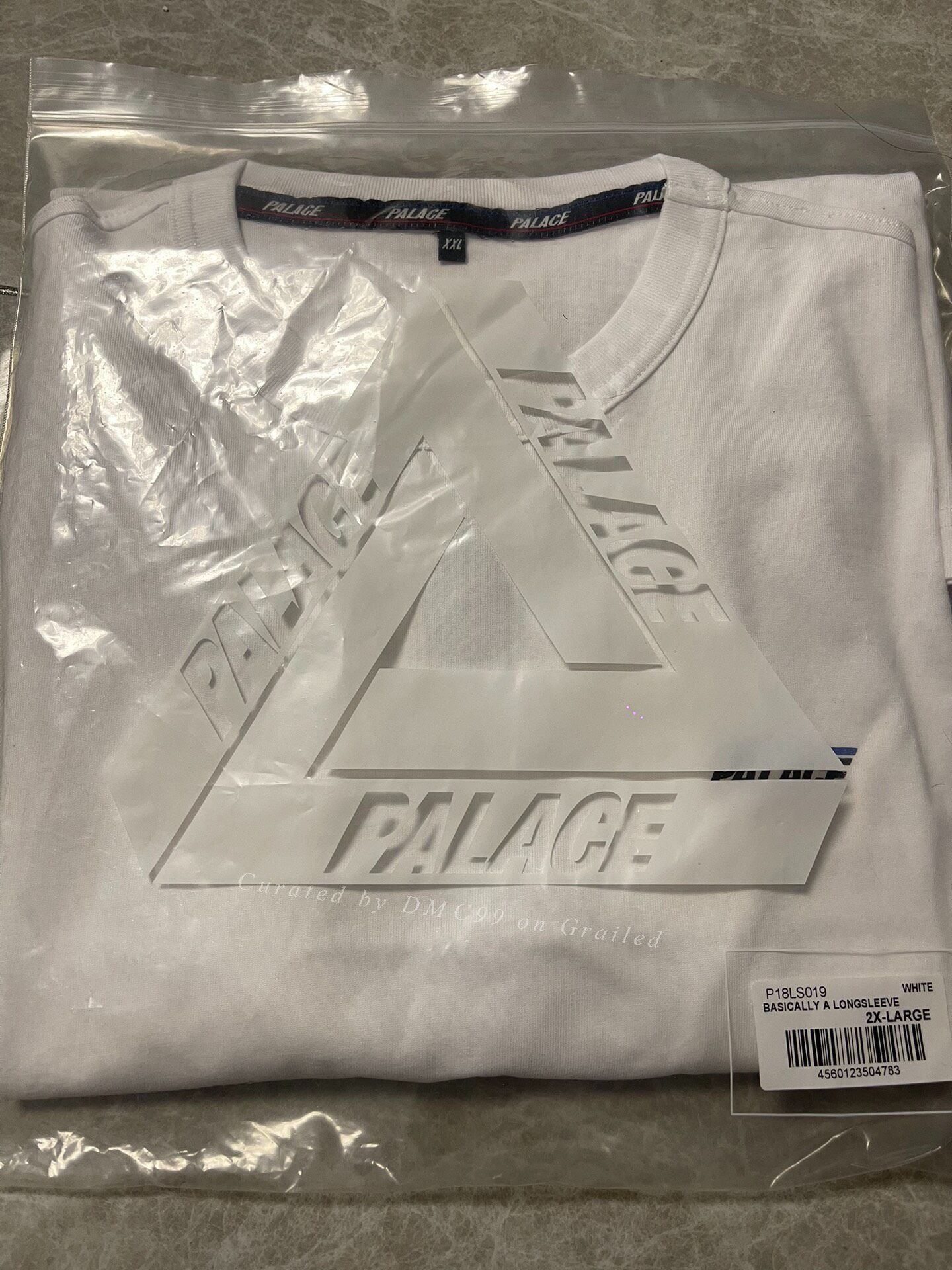 Palace PALACE Basically A Longsleeve White Crewneck Size US XXL / EU 58 / 5 - 3 Thumbnail