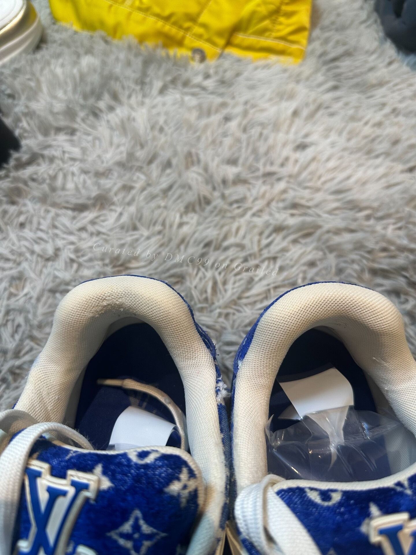 Louis Vuitton Louis Vuitton LV Trainer Blue Flocked Size US 7 / EU 40 - 3 Thumbnail