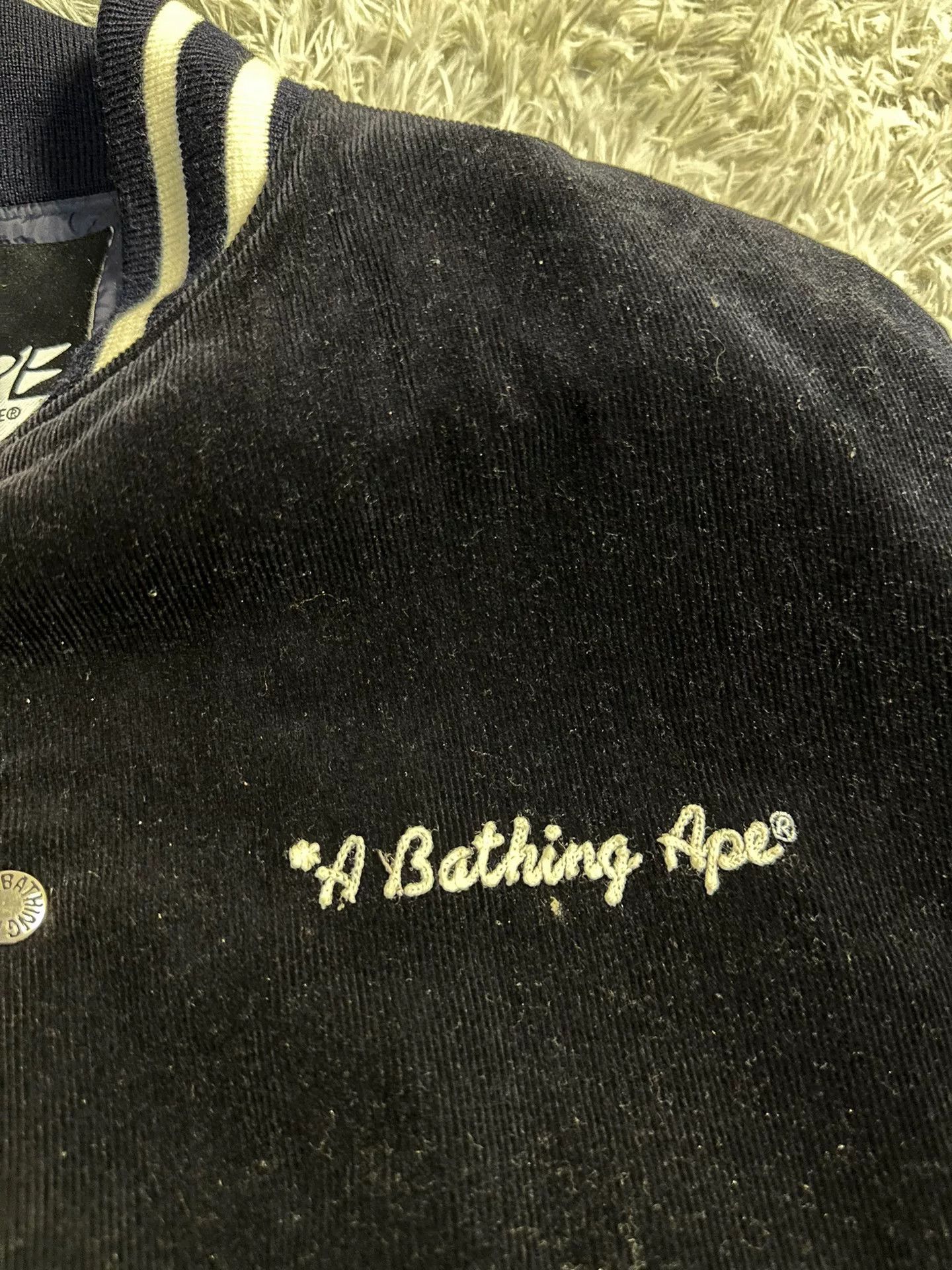 Bape Bape Vintage Corduroy Baseball Jacket Size US L / EU 52-54 / 3 - 4 Thumbnail