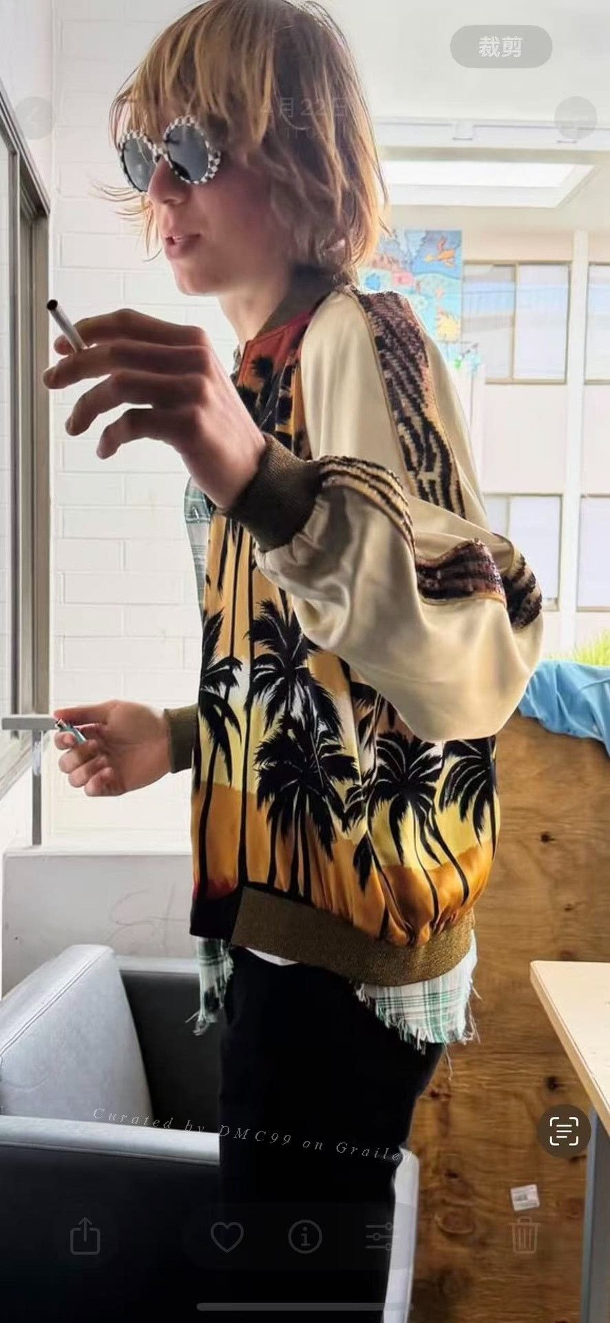 Saint Laurent Paris Saint Laurent 16SS Palm Tree Jacket Size US M / EU 48-50 / 2 - 6 Thumbnail