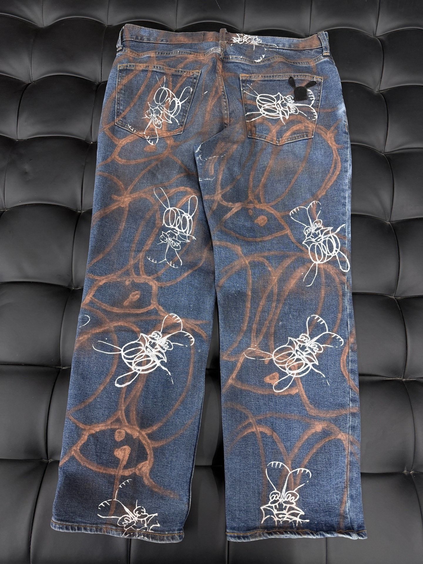 Skoloct Skoloct Hand Painted 1 of 1 Denim Size US 36 / EU 52 - 2 Thumbnail