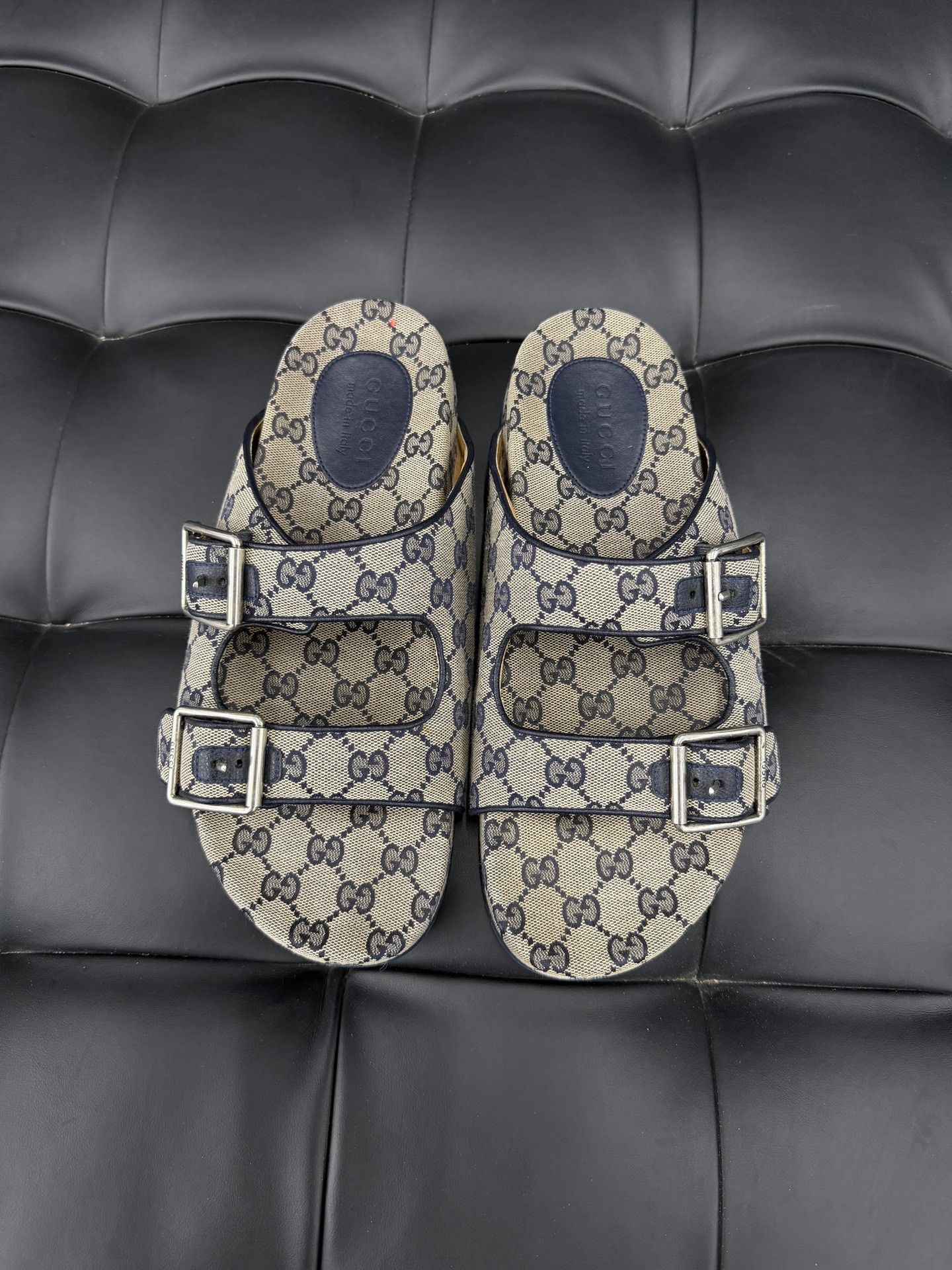 Gucci Gucci Double G Logo Slippers Size US 10 / EU 43 - 2 Thumbnail