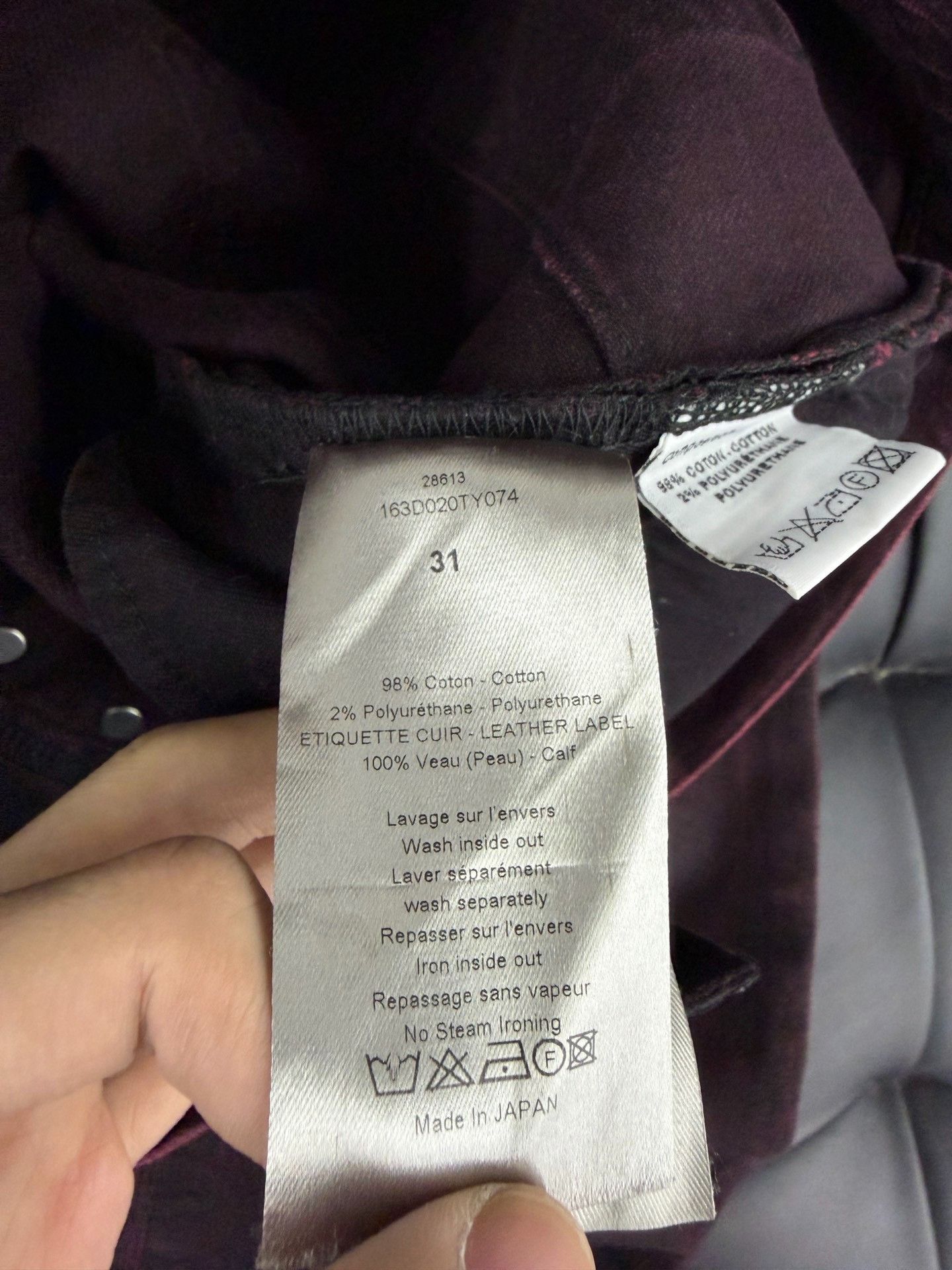 Dior Dior Homme 08SS Red Waxed Jeans Size US 31 - 4 Thumbnail