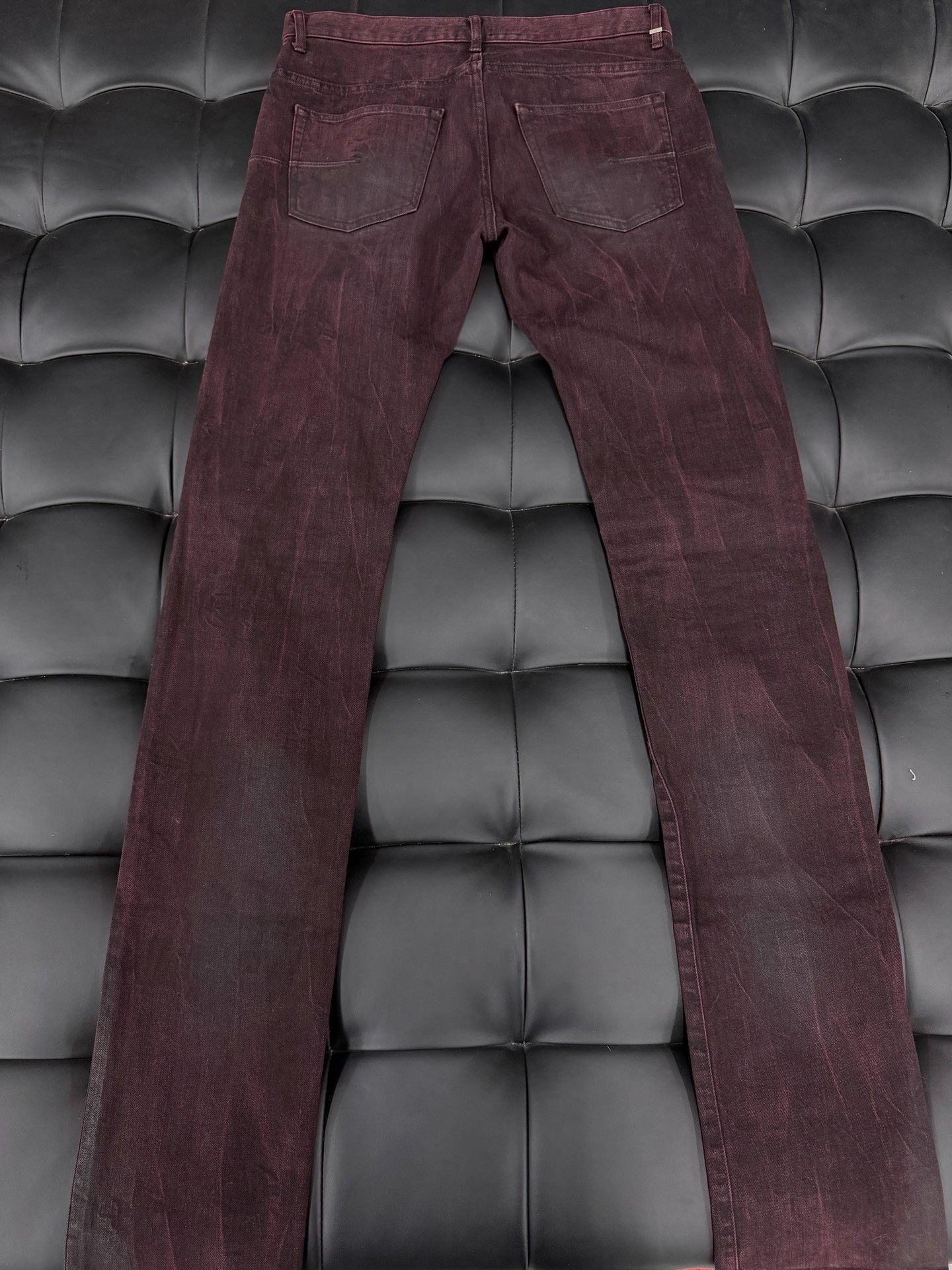 Dior Dior Homme 08SS Red Waxed Jeans Size US 31 - 2 Thumbnail