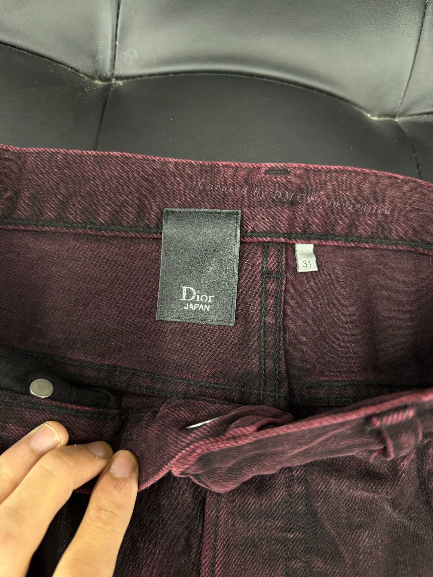 Dior Dior Homme 08SS Red Waxed Jeans Size US 31 - 3 Thumbnail