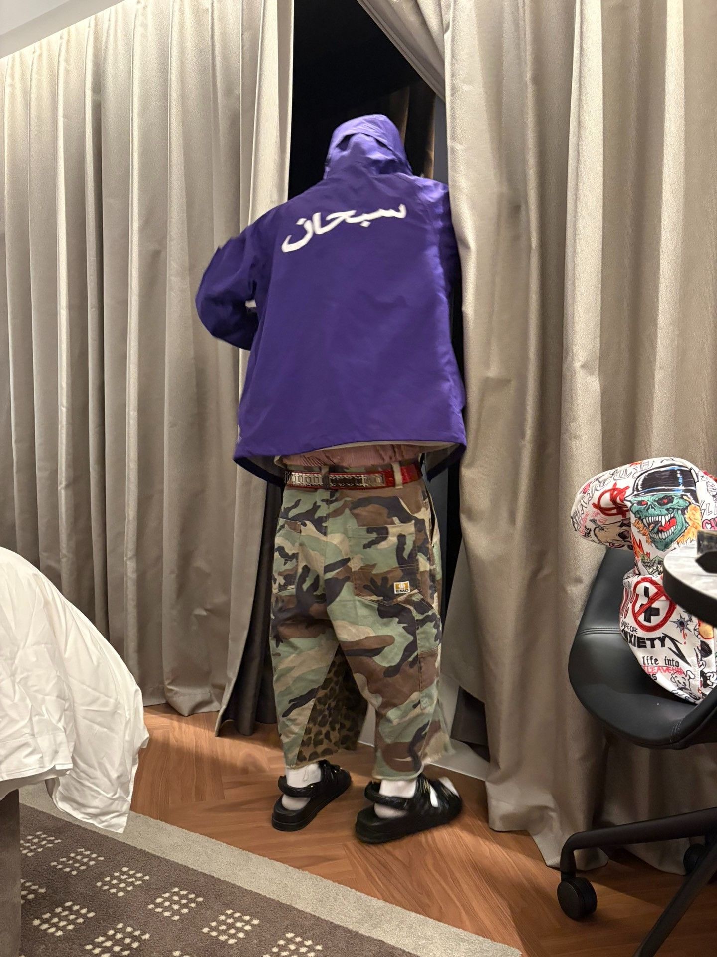Supreme Supreme Purple Arabic Print Parka Size US S / EU 44-46 / 1 - 6 Thumbnail