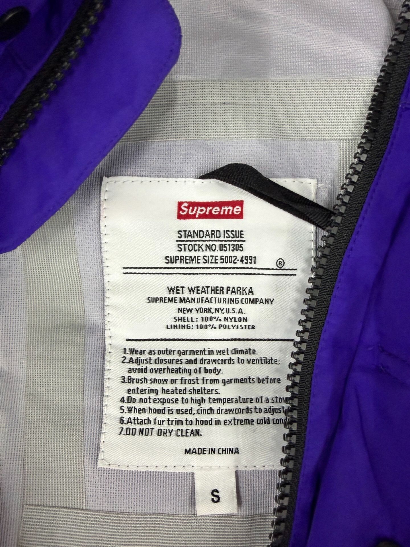 Supreme Supreme Purple Arabic Print Parka Size US S / EU 44-46 / 1 - 3 Thumbnail