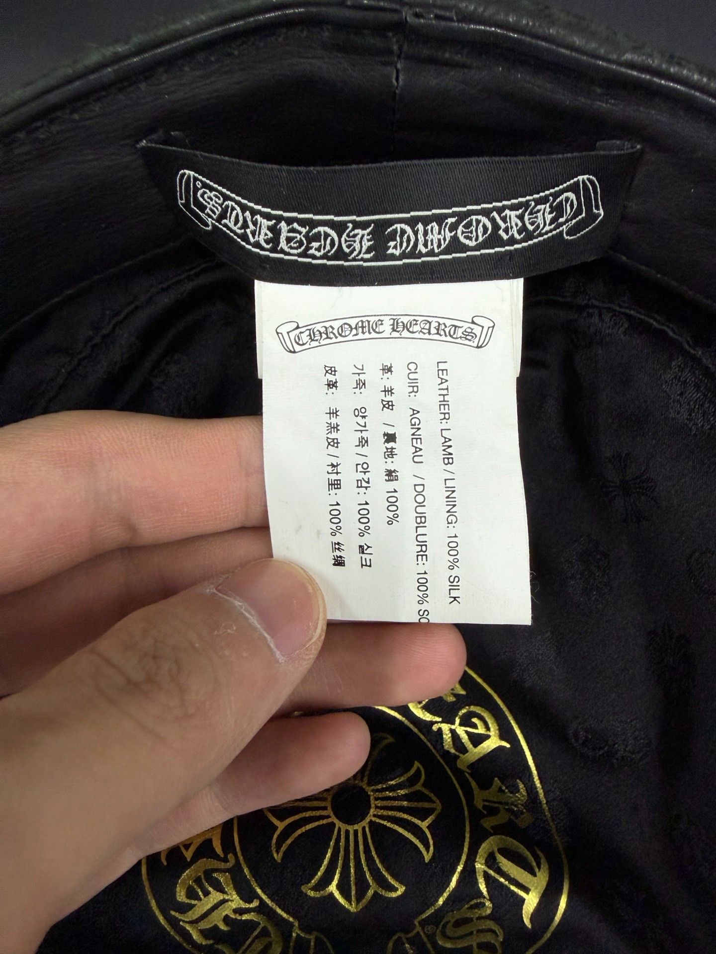 Chrome Hearts Chrome Hearts Lambskin Newsboy Cap Size ONE SIZE - 6 Thumbnail