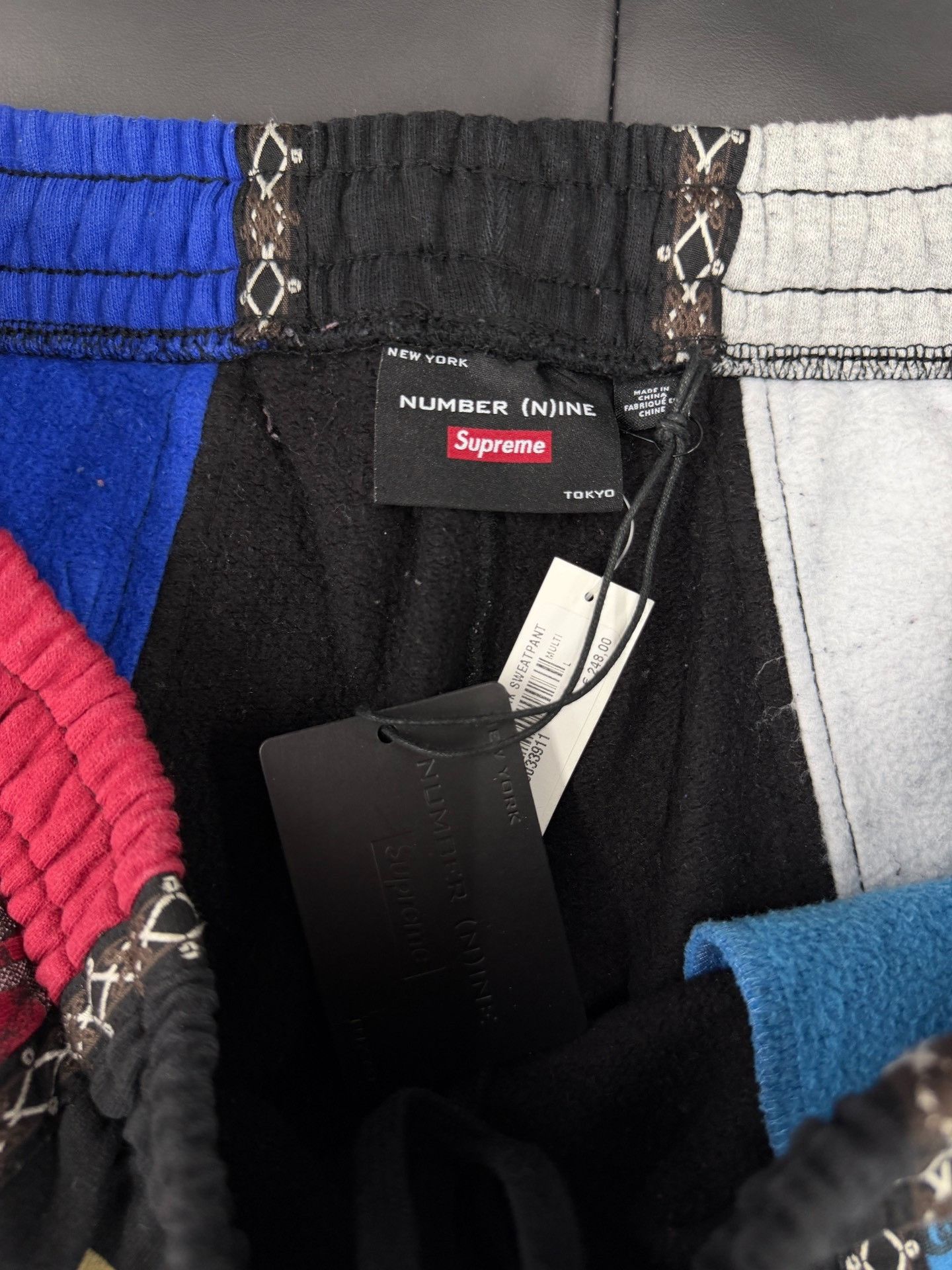 Supreme Supreme x Number (N)ine Patchwork Sweatpants Size US 28 / EU 44 - 2 Thumbnail