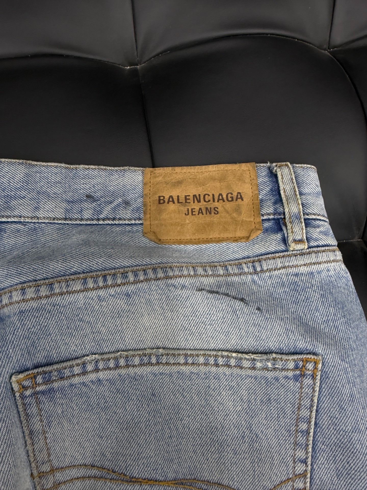 Balenciaga Balenciaga FW21 Destroyed Straight Jeans Size US 29 - 5 Thumbnail