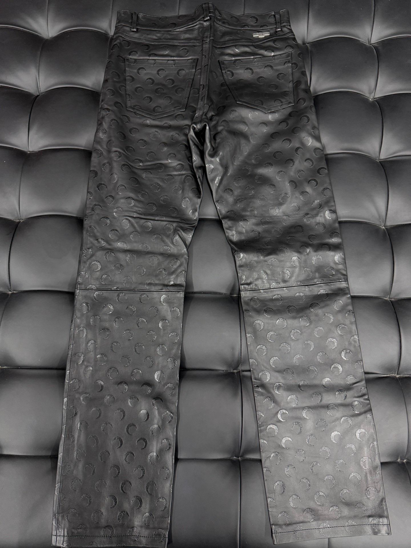 Marine Serre Marine Serre Lambskin Skinny Pants Size US 32 / EU 48 - 2 Thumbnail