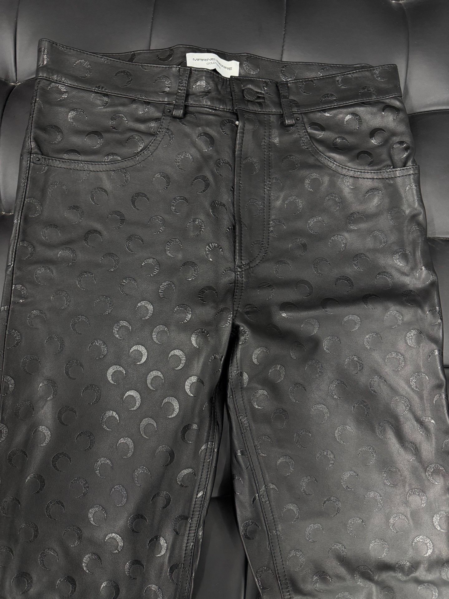 Marine Serre Marine Serre Lambskin Skinny Pants Size US 32 / EU 48 - 3 Thumbnail
