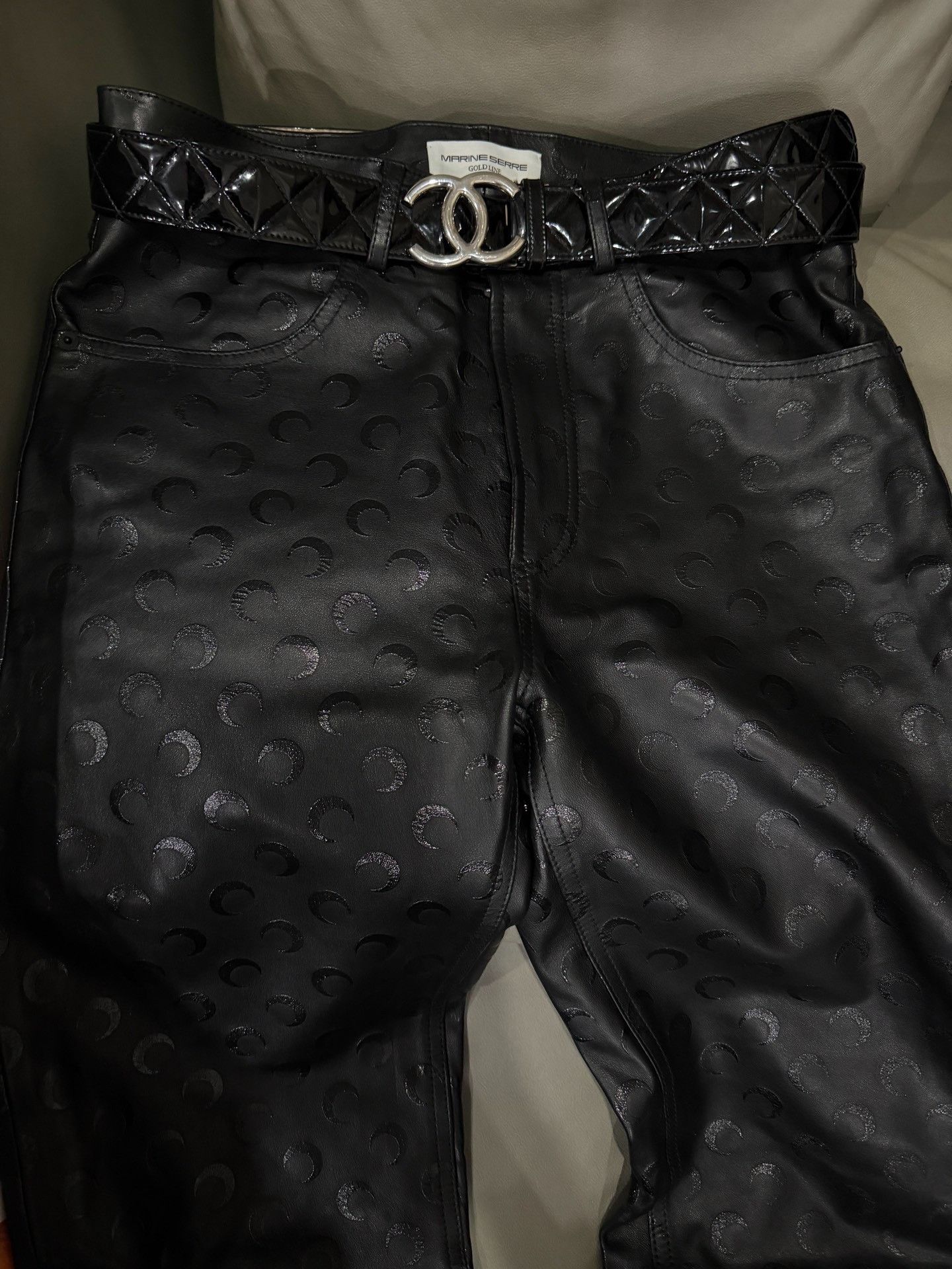 Marine Serre Marine Serre Lambskin Skinny Pants Size US 32 / EU 48 - 7 Thumbnail