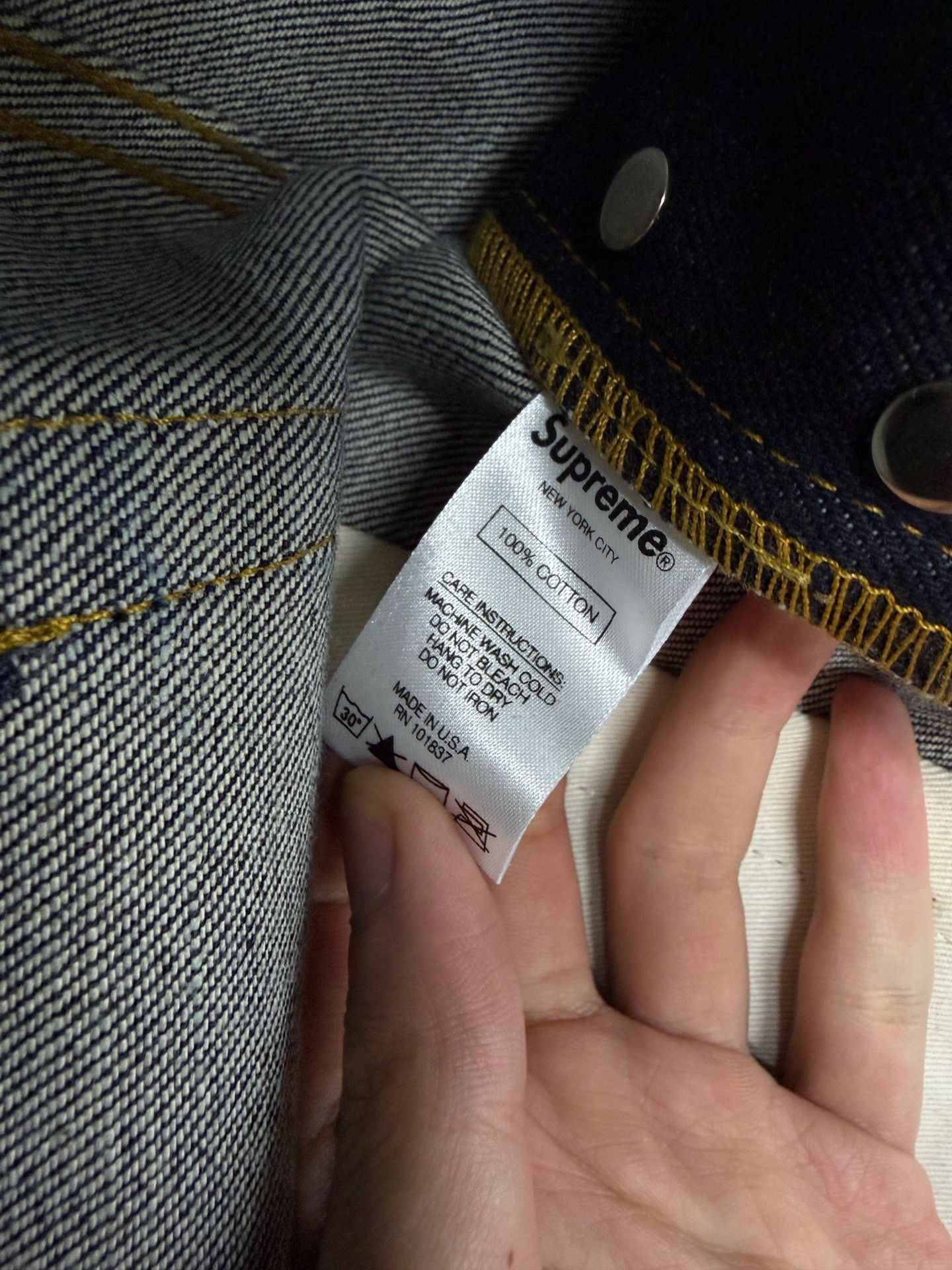 Supreme Supreme Straight-Leg Raw Denim Jeans Size US 32 / EU 48 - 4 Thumbnail