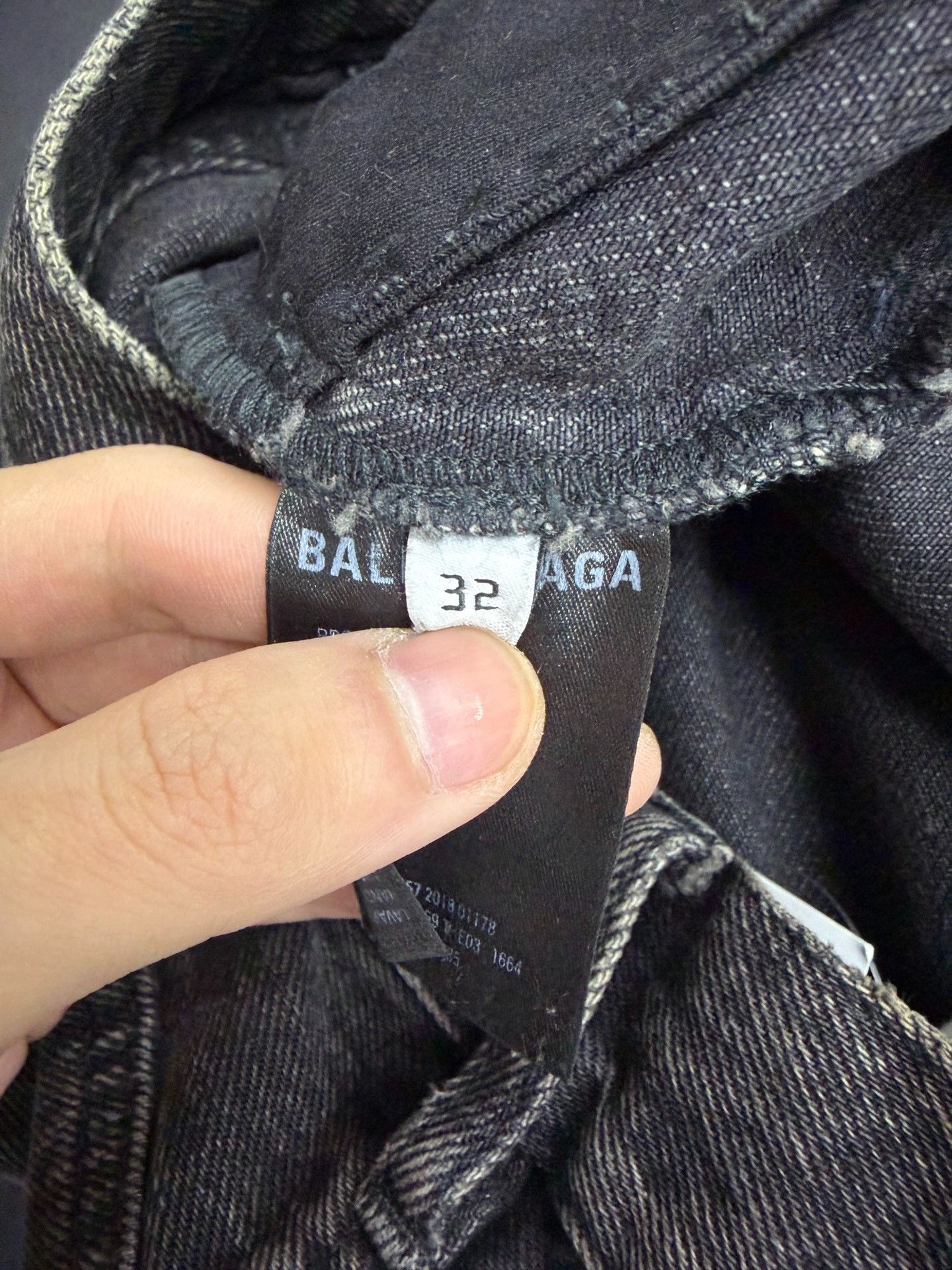 Balenciaga Balenciaga Washed Black Flared Jeans Size US 32 / EU 48 - 4 Thumbnail