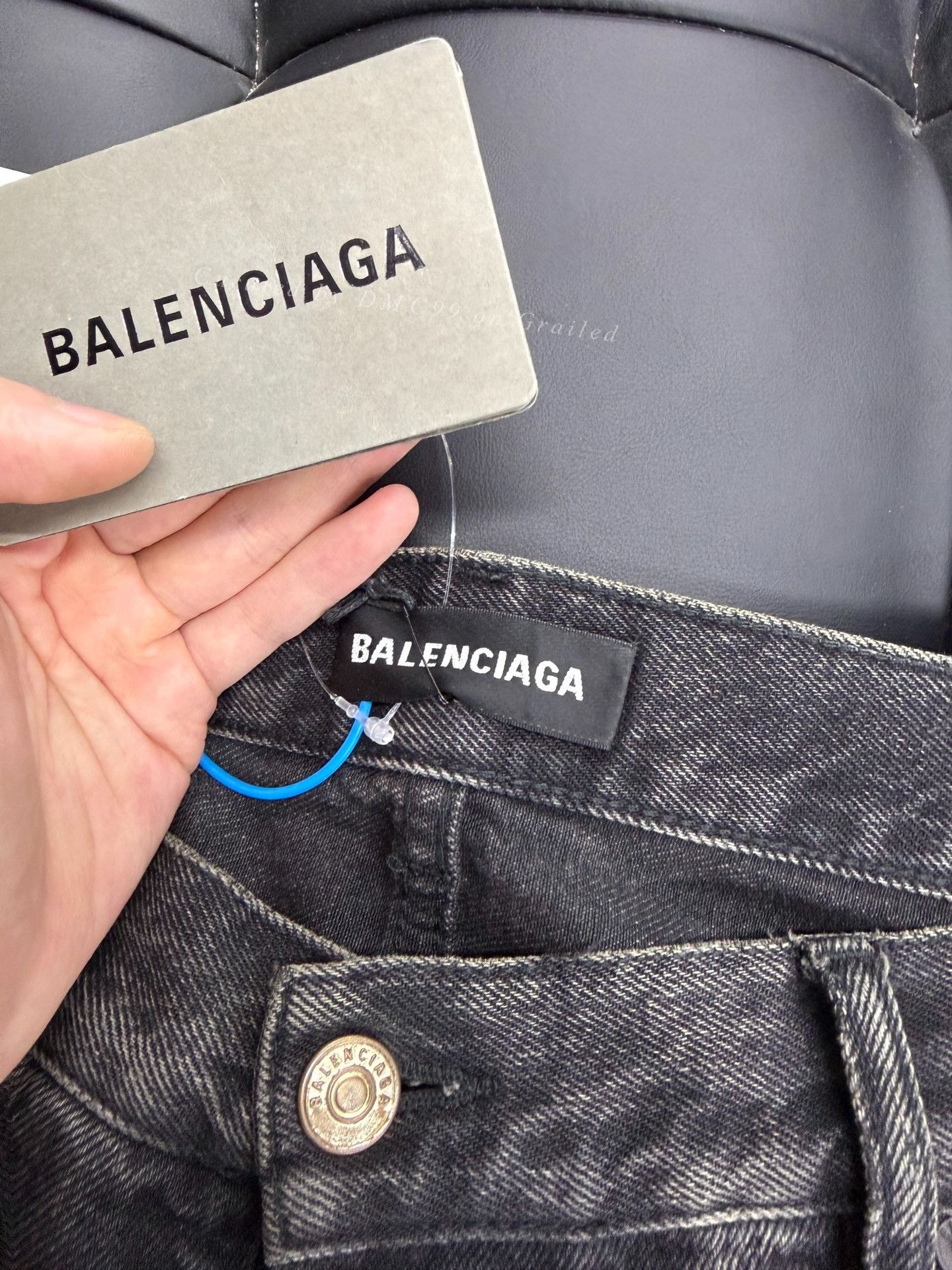 Balenciaga Balenciaga Washed Black Flared Jeans Size US 32 / EU 48 - 3 Thumbnail