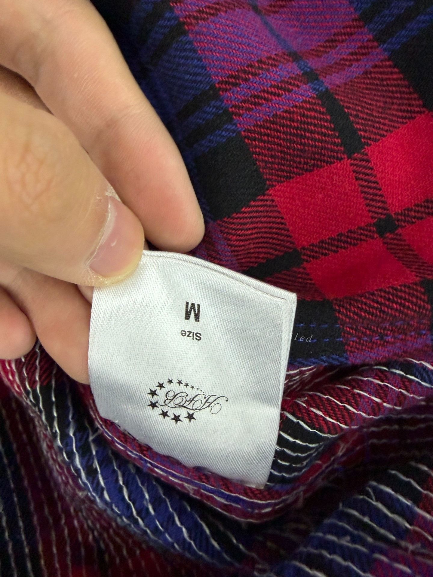 AVAVAV AFB Sequin Plaid Hooded Shirt Size US M / EU 48-50 / 2 - 3 Thumbnail