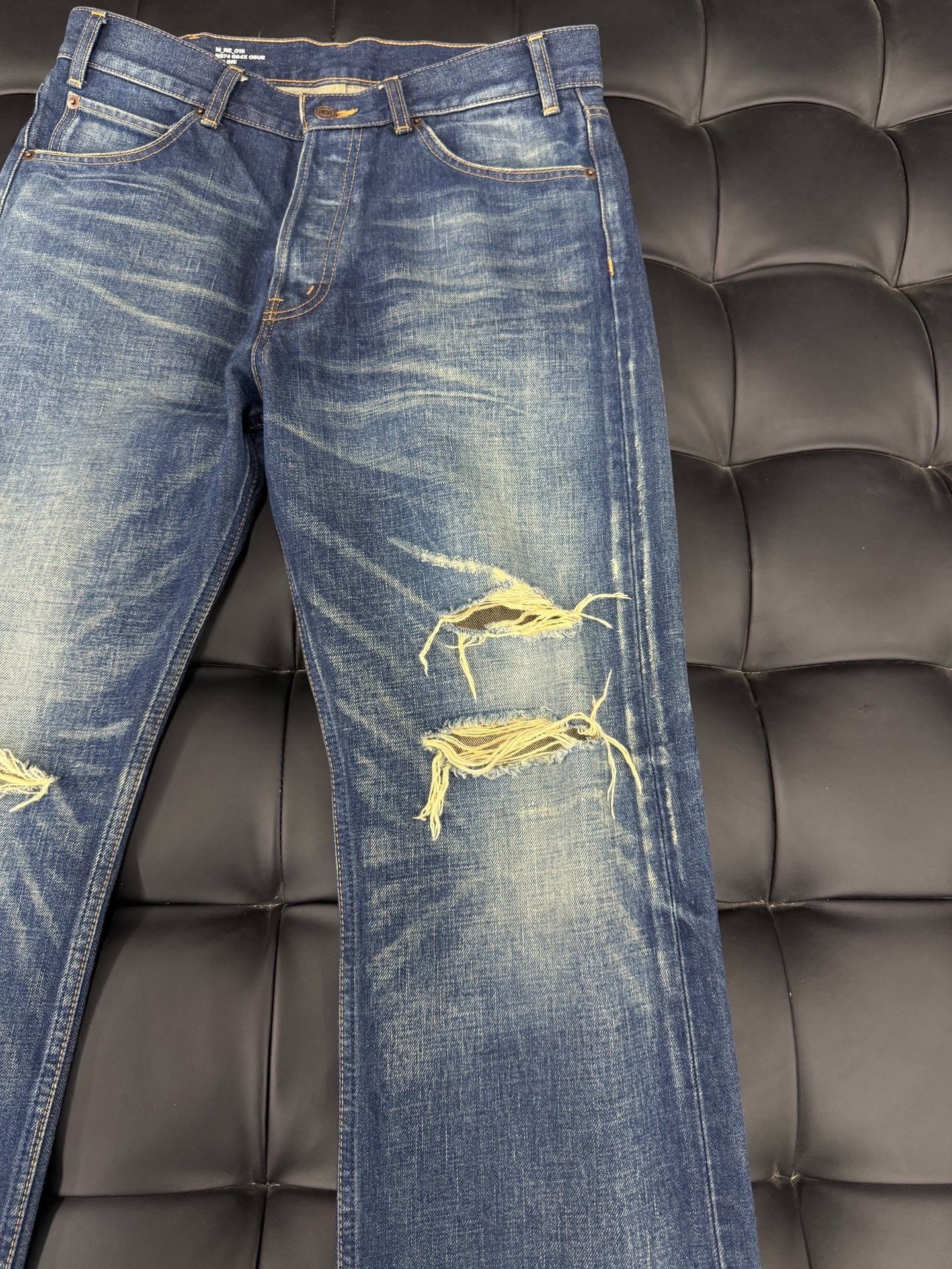 Celine CELINE 24SS Kurt Distressed Washed Jeans Size US 31 - 2 Thumbnail
