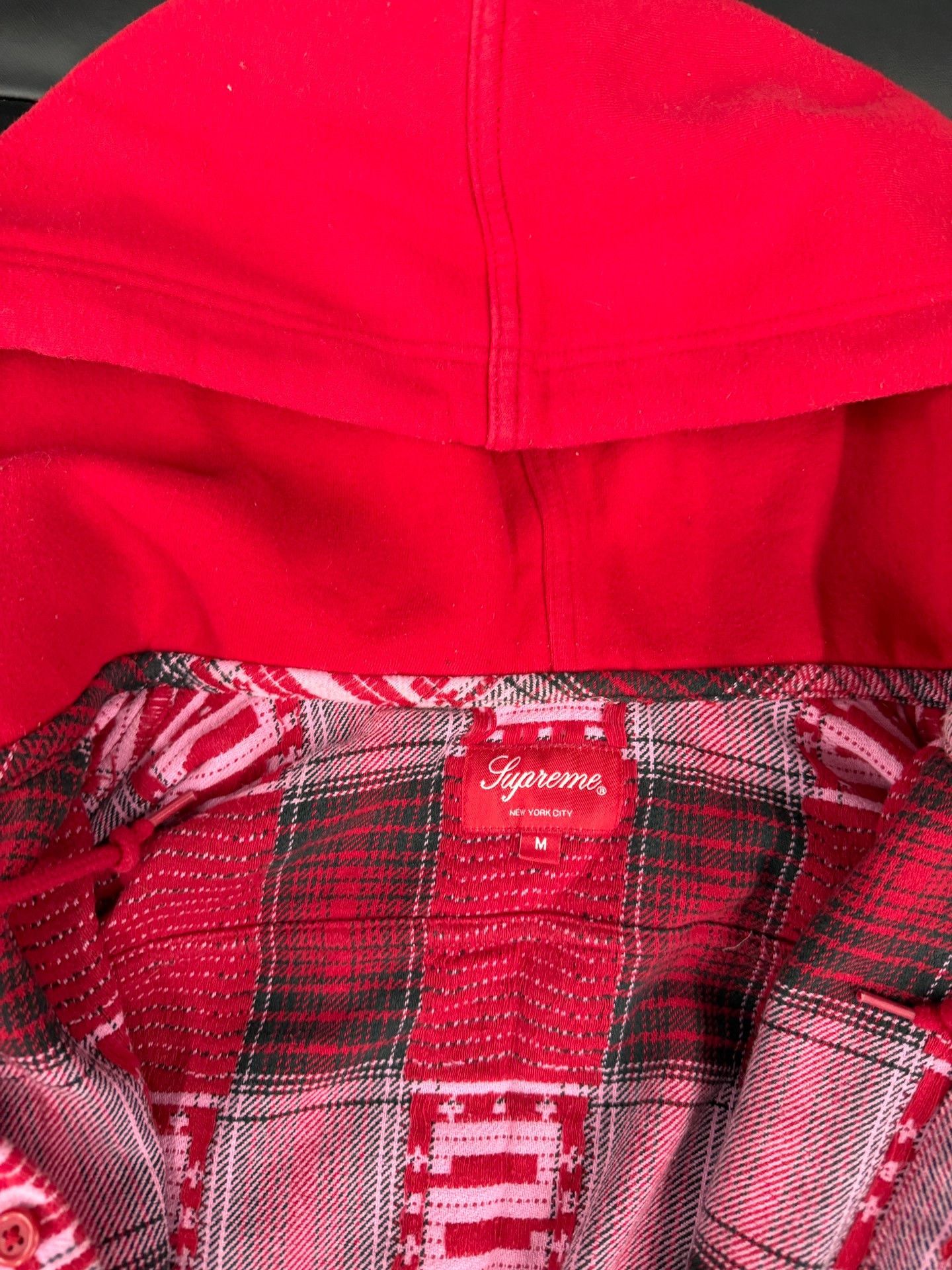 Supreme Supreme FW20 Week 12 Hooded Shadow Plaid Shirt Size US M / EU 48-50 / 2 - 3 Thumbnail