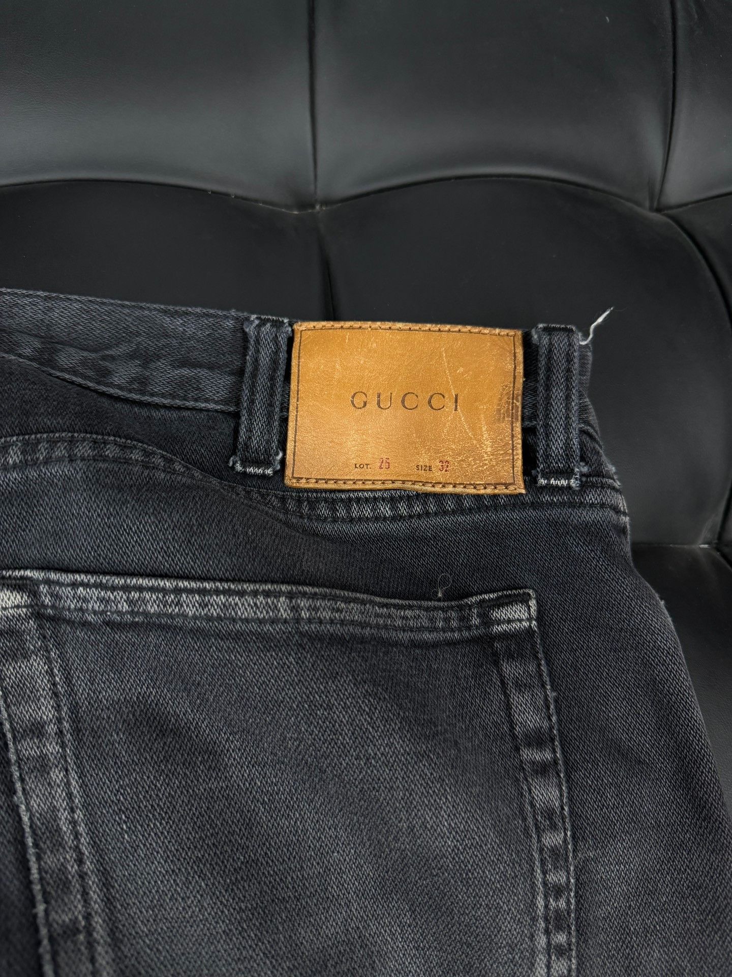 Gucci Gucci Embroidered Black Gray Jeans Size US 32 / EU 48 - 7 Thumbnail