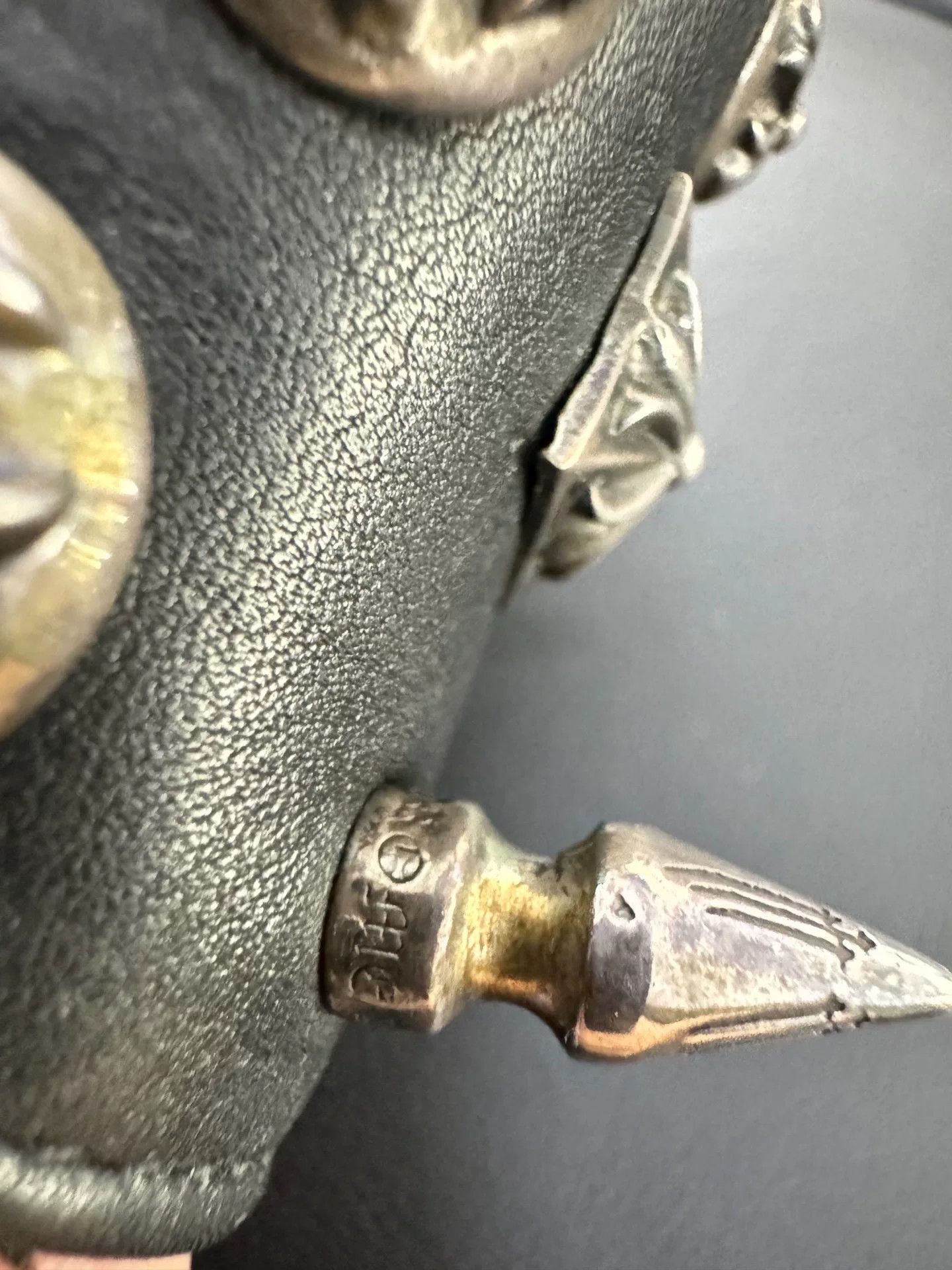 Chrome Hearts Chrome Hearts Silver Rivet Leather Bracelet Size ONE SIZE - 6 Thumbnail