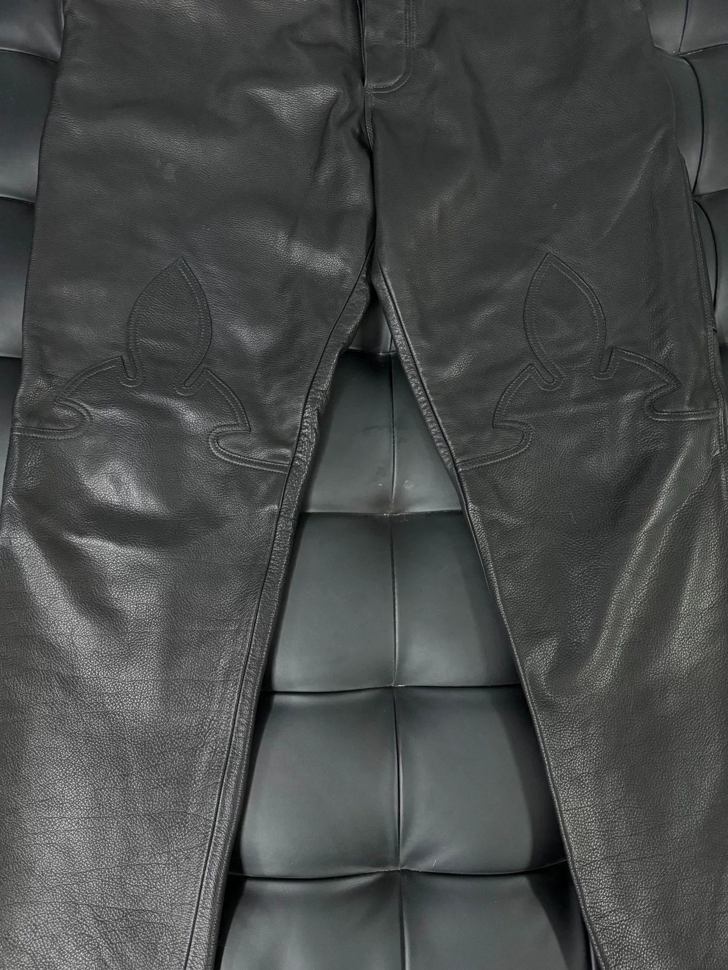 Chrome Hearts Chrome Hearts Flame Cargo Sheepskin Leather Pants Size US 36 / EU 52 - 2 Thumbnail