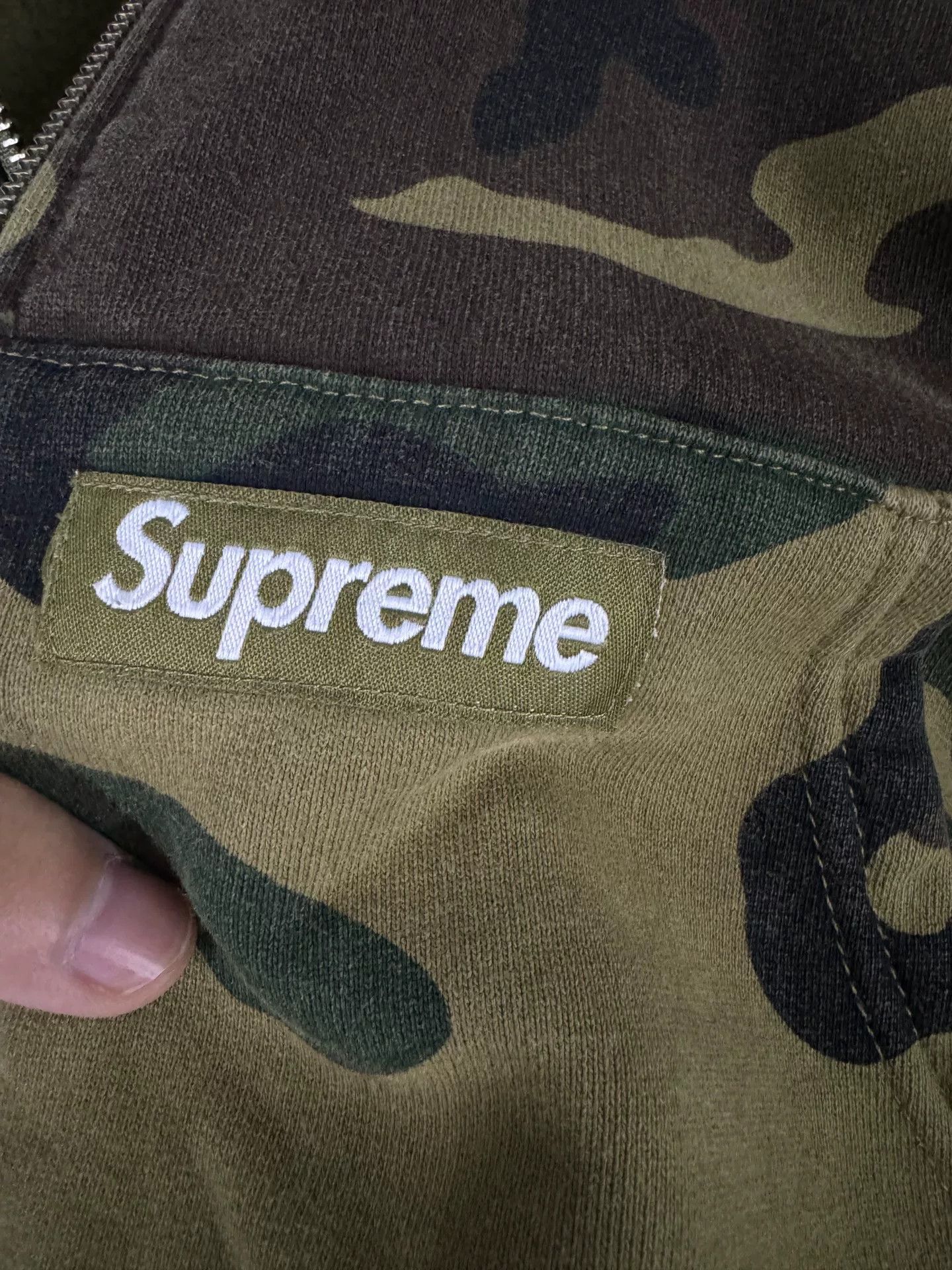 Supreme Supreme 22FW Camouflage Zip Hoodie Size US XL / EU 56 / 4 - 5 Thumbnail