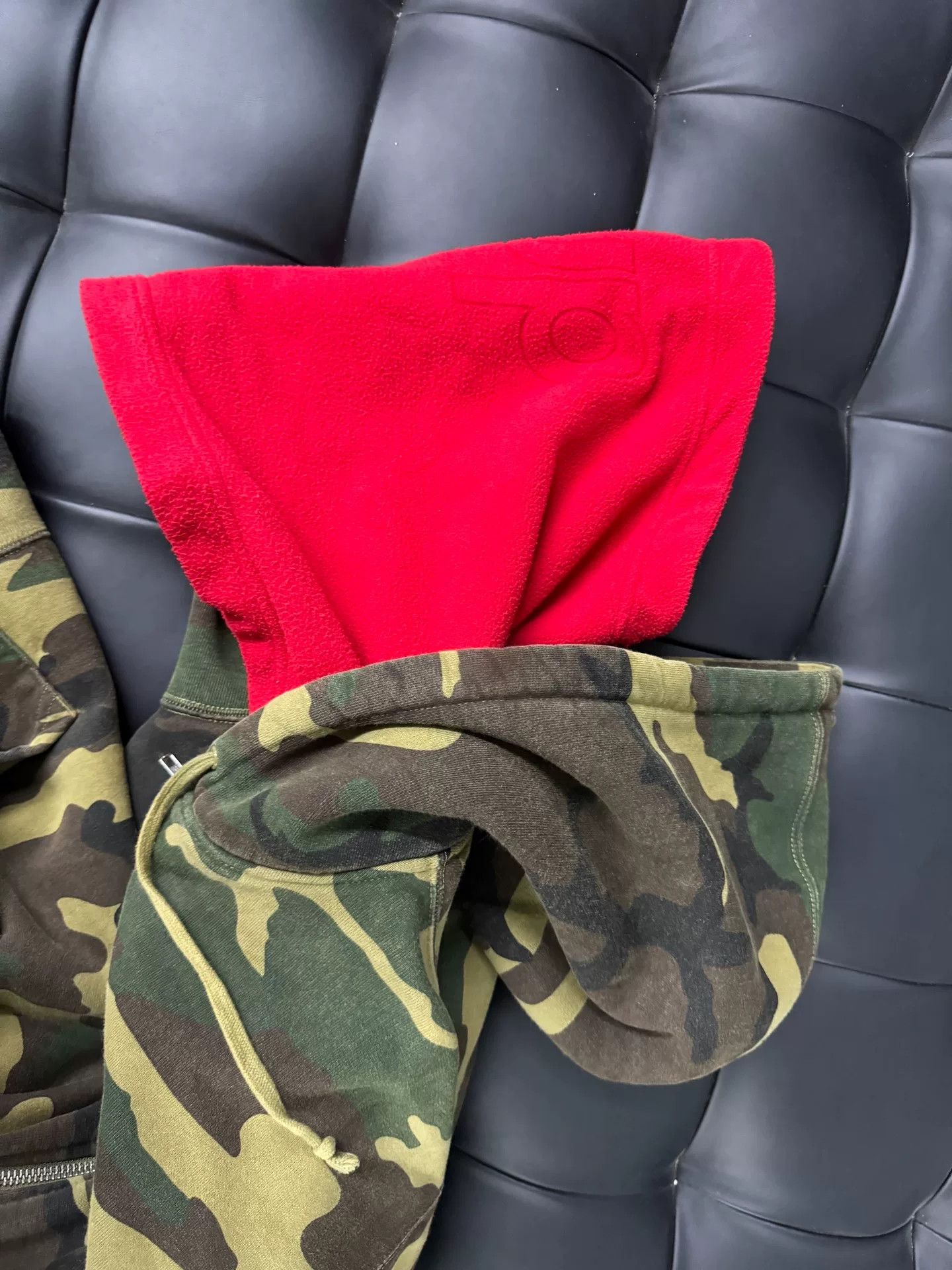 Supreme Supreme 22FW Camouflage Zip Hoodie Size US XL / EU 56 / 4 - 4 Thumbnail