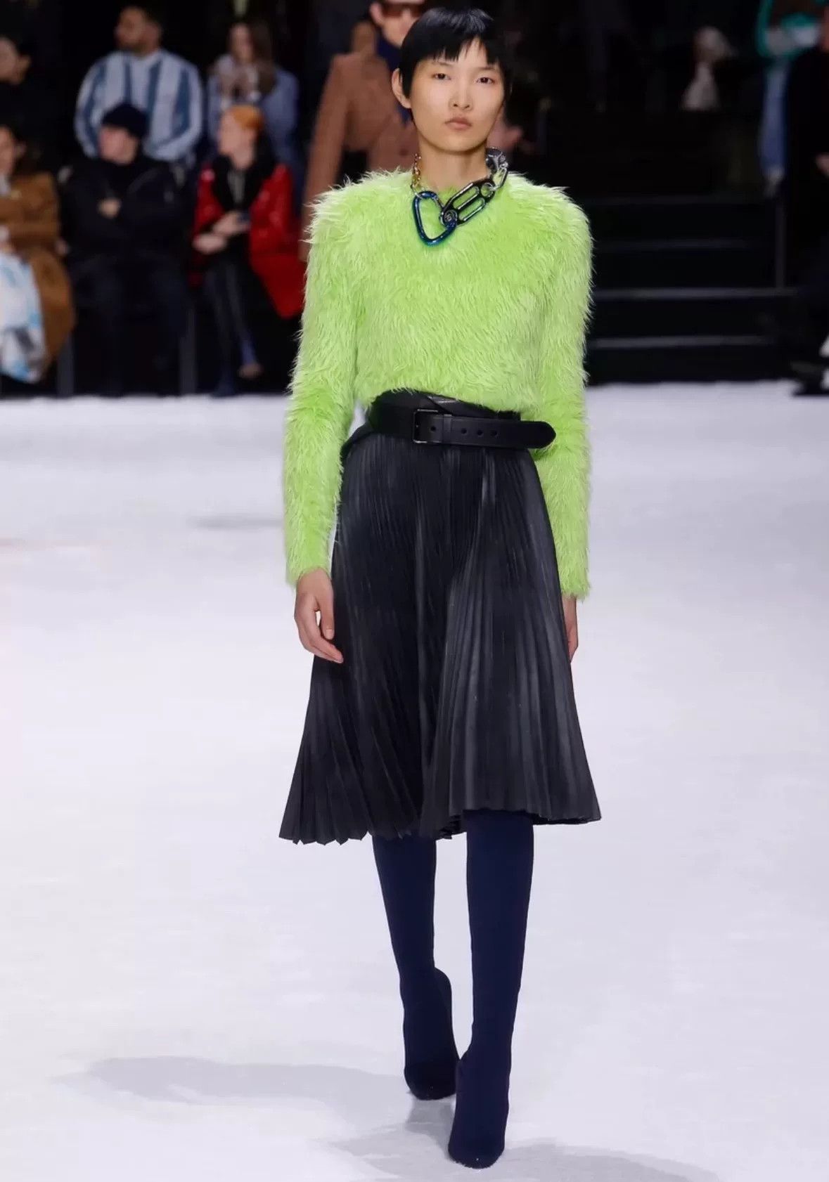 Balenciaga Balenciaga 18FW Show Neon Green Bodysuit Size US S / EU 44-46 / 1 - 4 Thumbnail