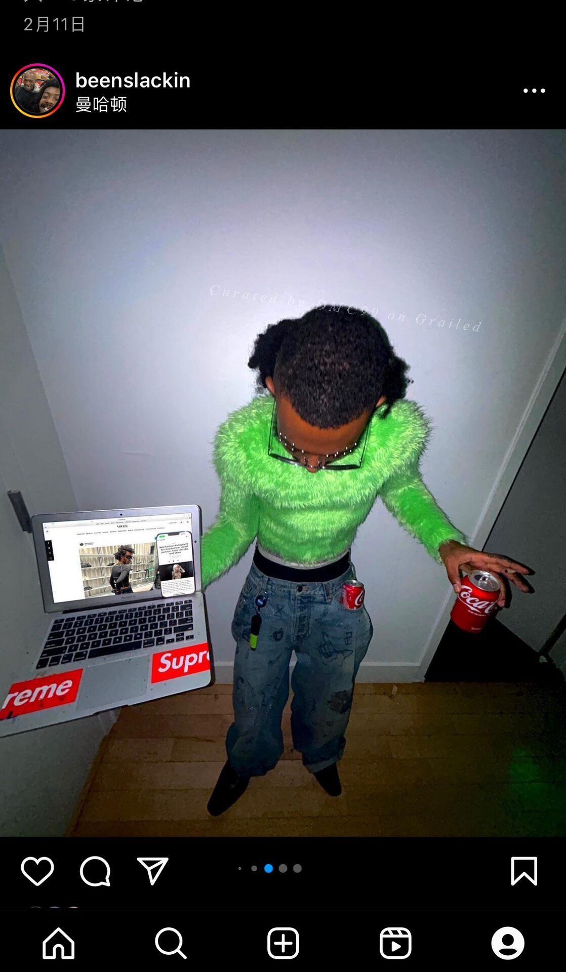 Balenciaga Balenciaga 18FW Show Neon Green Bodysuit Size US S / EU 44-46 / 1 - 8 Thumbnail