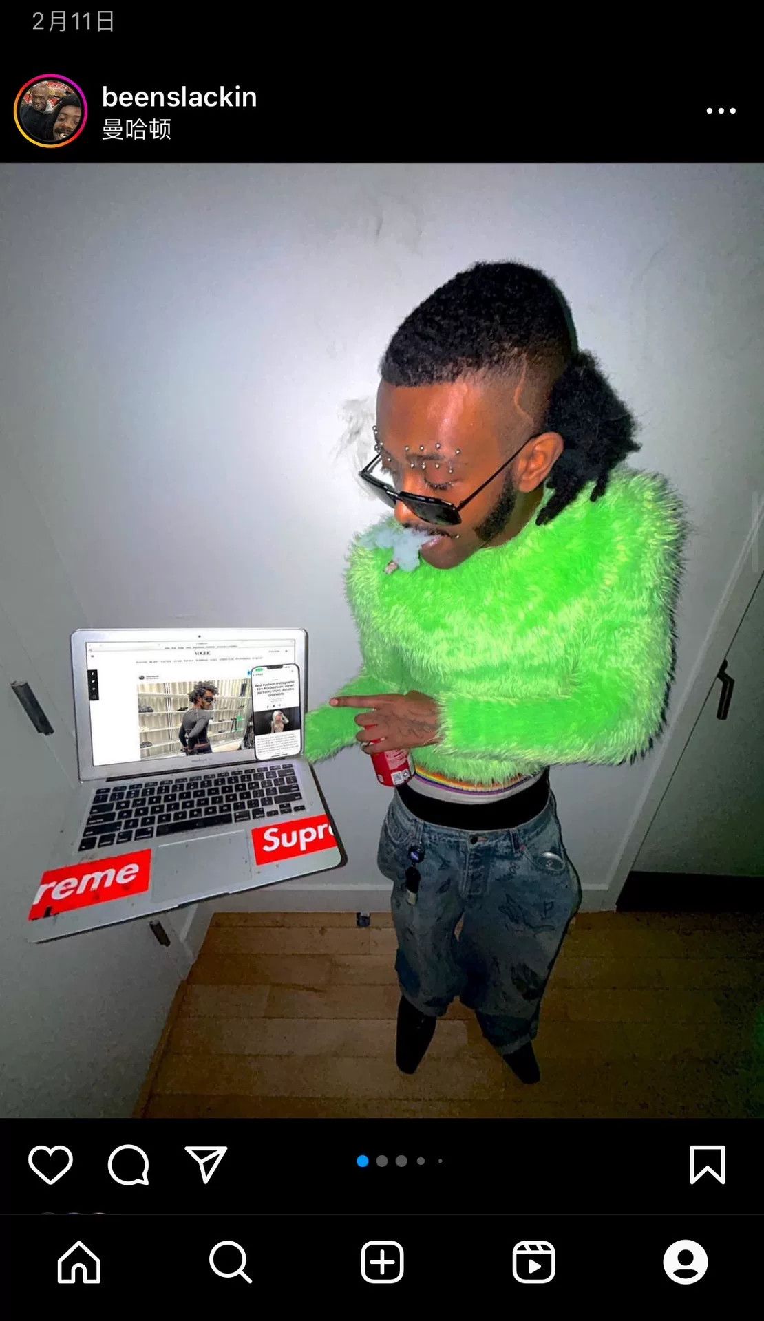 Balenciaga Balenciaga 18FW Show Neon Green Bodysuit Size US S / EU 44-46 / 1 - 7 Thumbnail