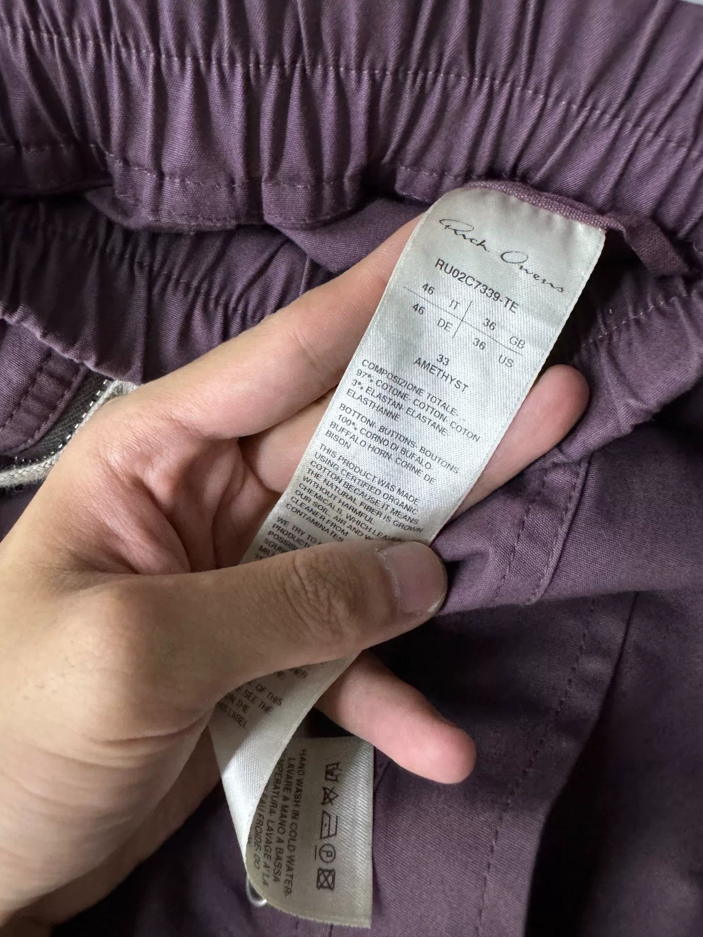 Rick Owens Rick Owens Bela Purple Size US 30 / EU 46 - 4 Thumbnail