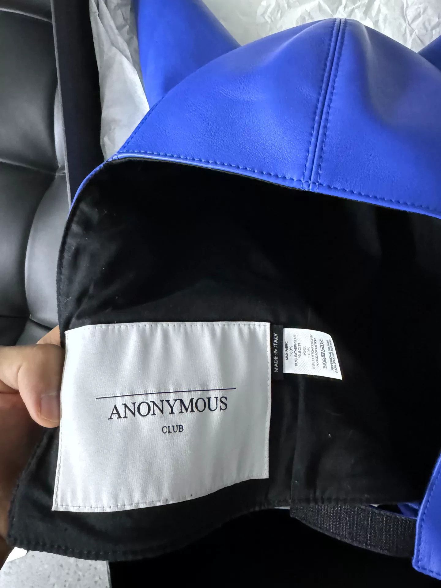 Anonymous Club Anonymous Club Devil Horn Leather Hat Size ONE SIZE - 3 Thumbnail