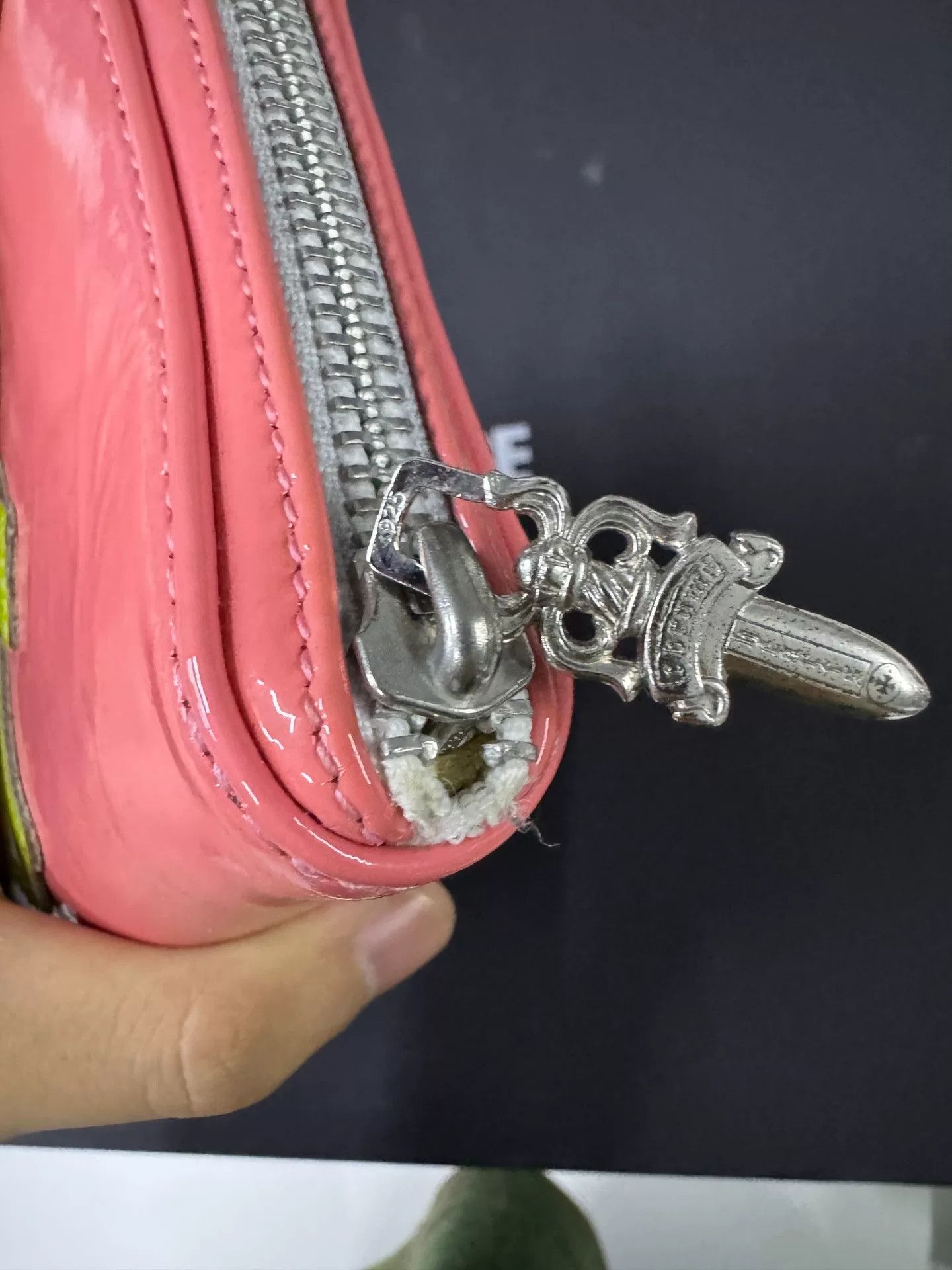 Chrome Hearts Chrome Hearts Pink Patent Tri-Panel Wallet Size ONE SIZE - 4 Thumbnail