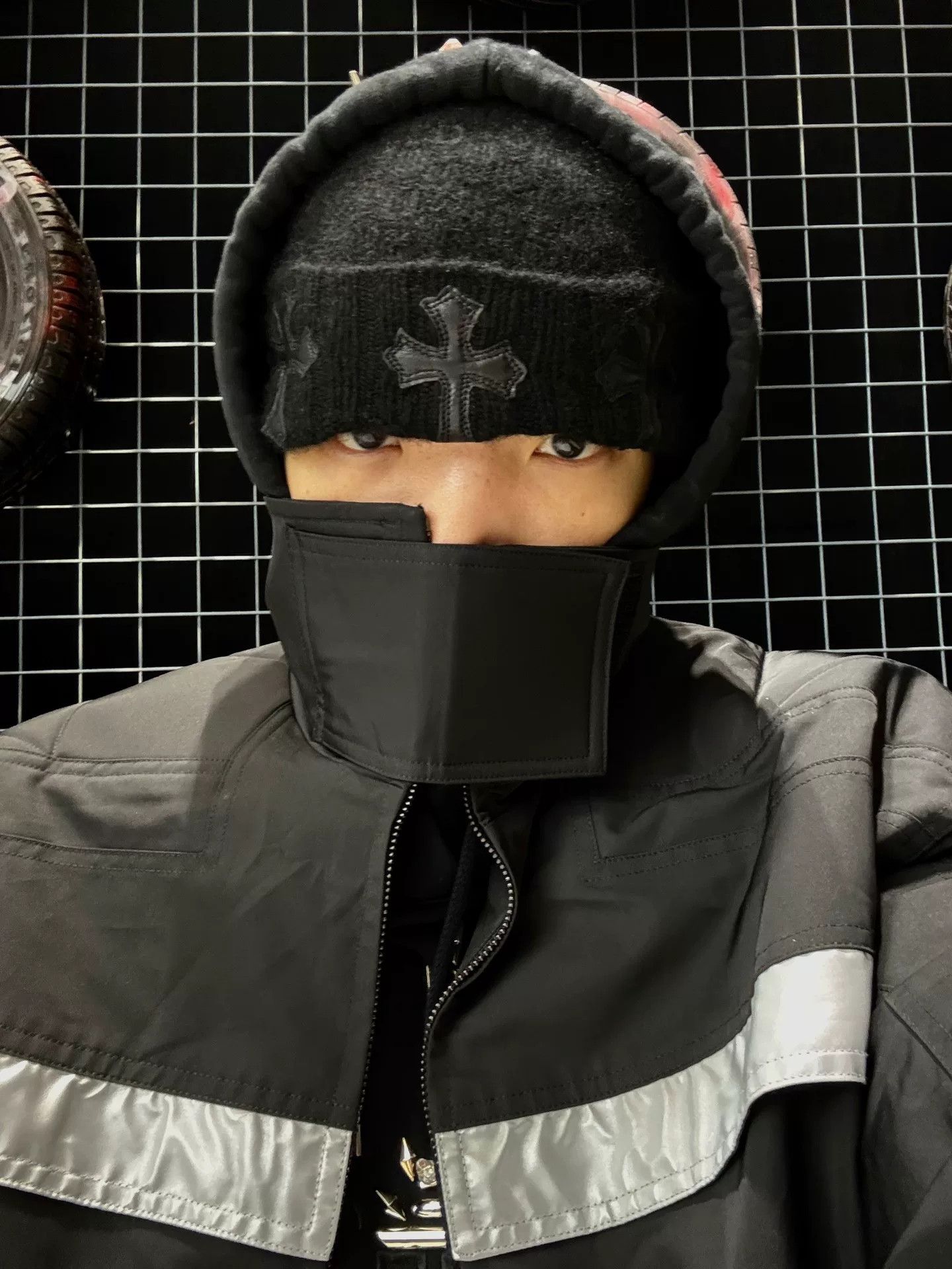 Chrome Hearts Chrome Hearts Cross Patch Leather Beanie Size ONE SIZE - 6 Thumbnail