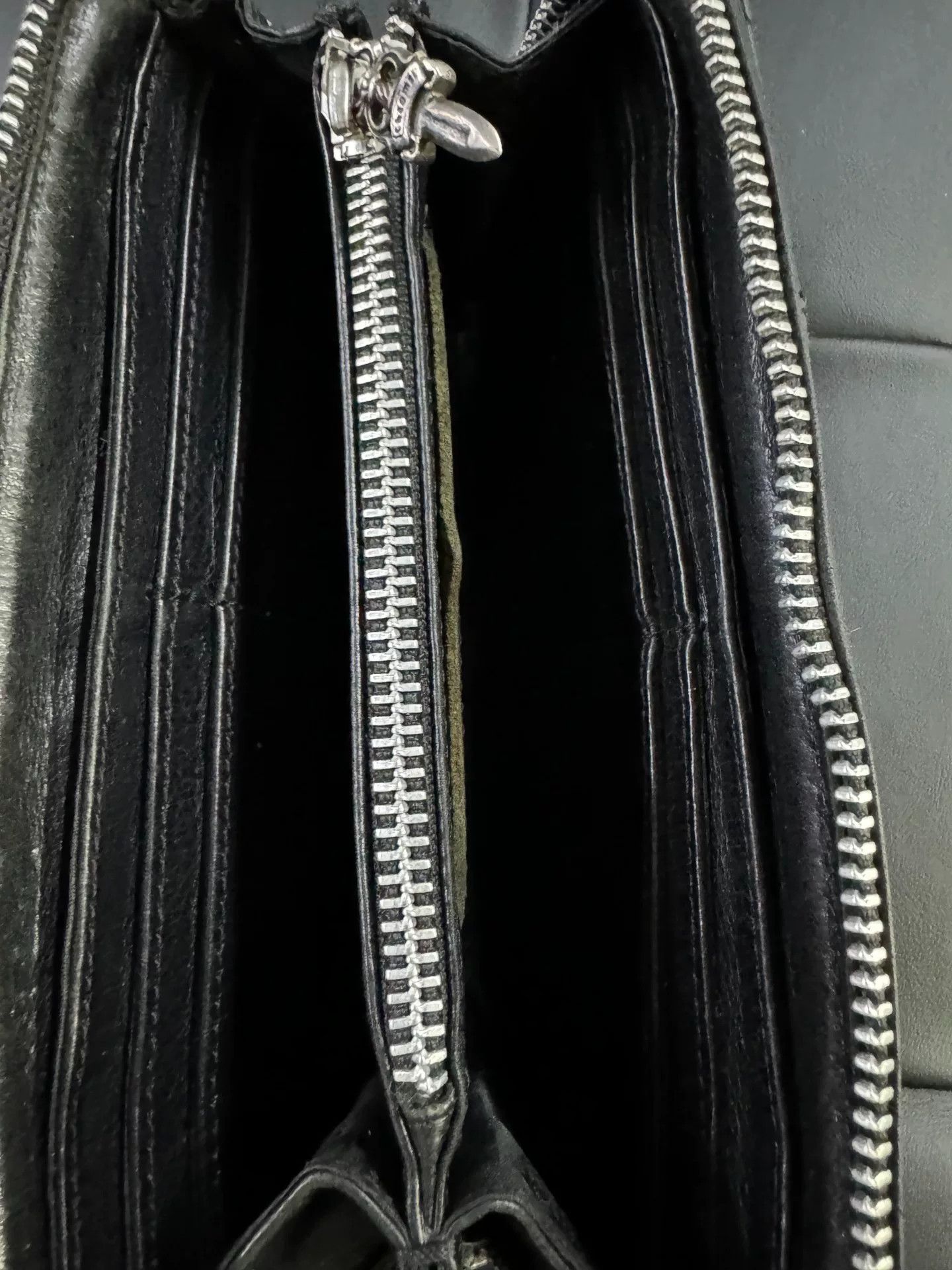 Chrome Hearts Chrome Hearts Cross Leather Black Wallet Size ONE SIZE - 4 Thumbnail