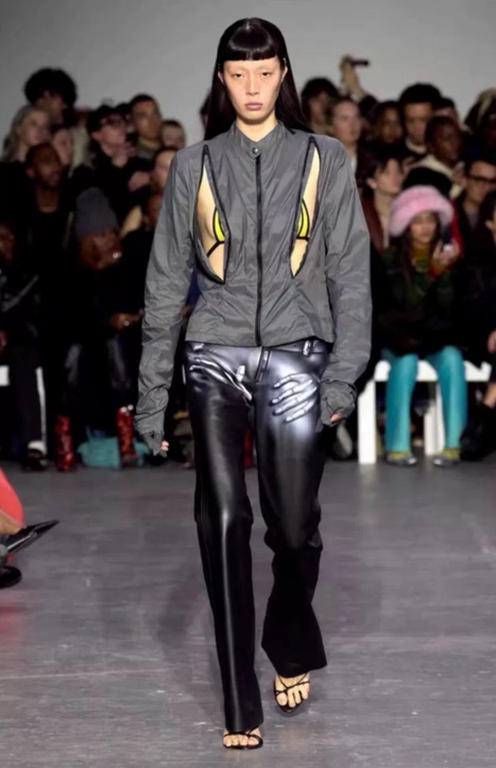 Mowalola Mowalola Painted Leather Pants Size US 30 / EU 46 - 7 Thumbnail
