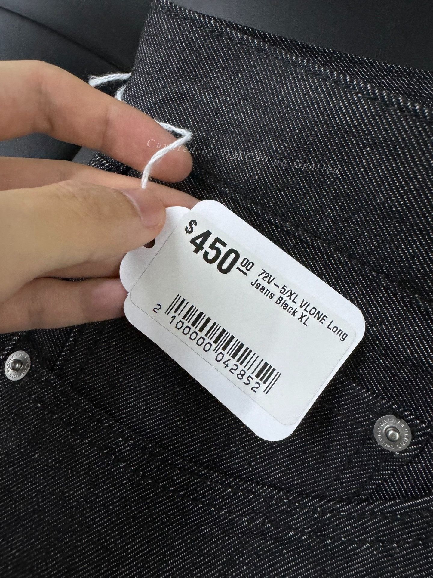 Vlone Vlone Extra Long Stacked Black Jeans Size US 40 / EU 56 - 6 Thumbnail